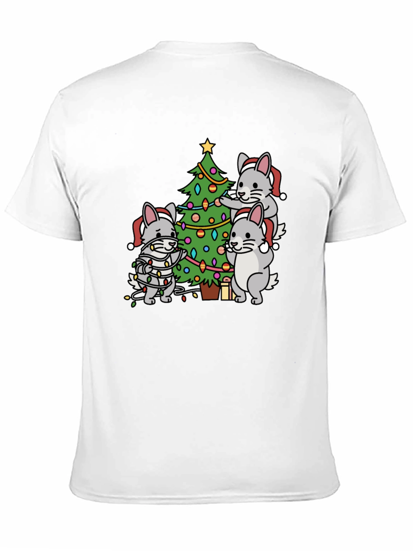 Festive Chinchilla Christmas T-Shirt