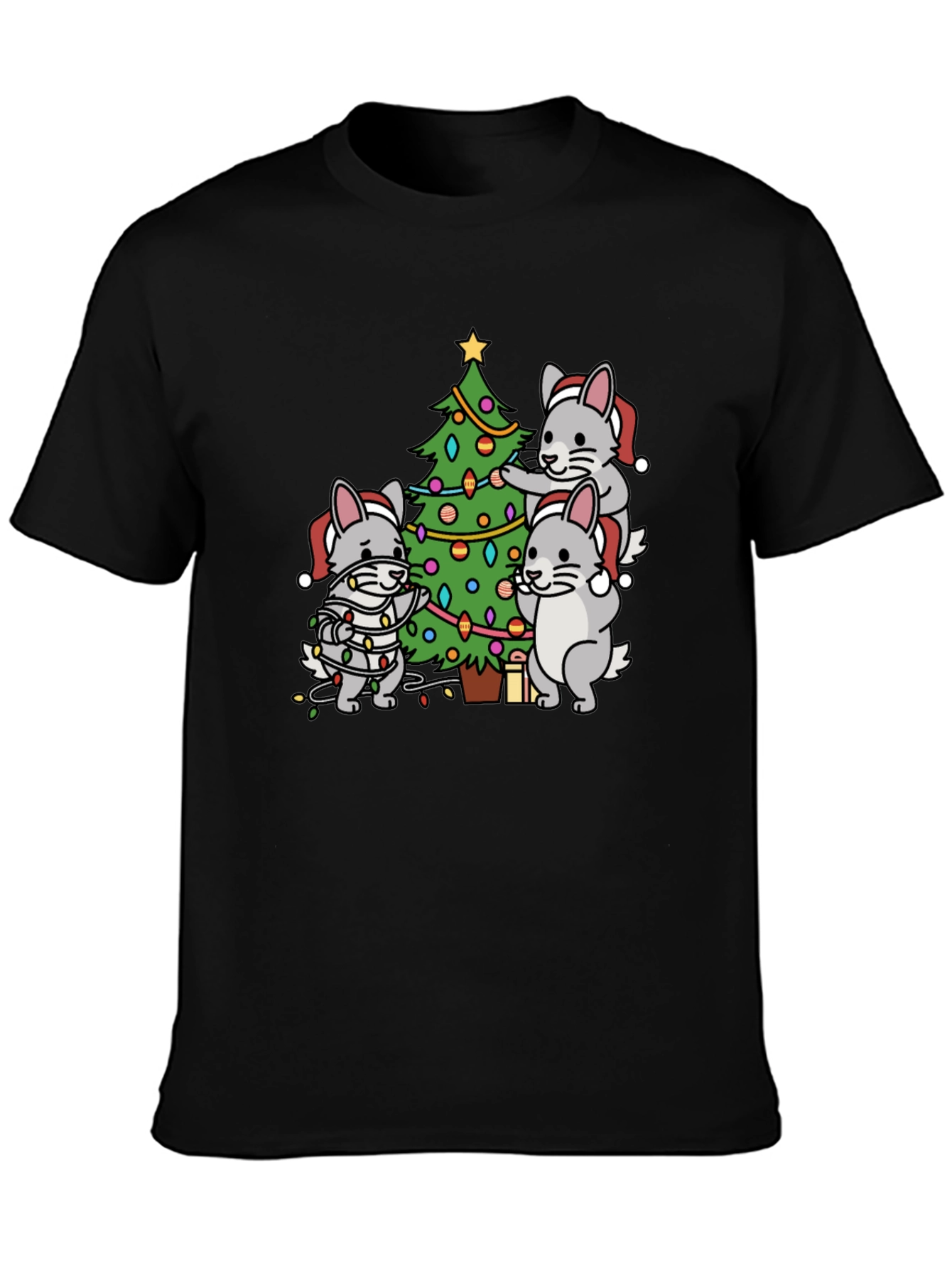 Festive Chinchilla Christmas T-Shirt