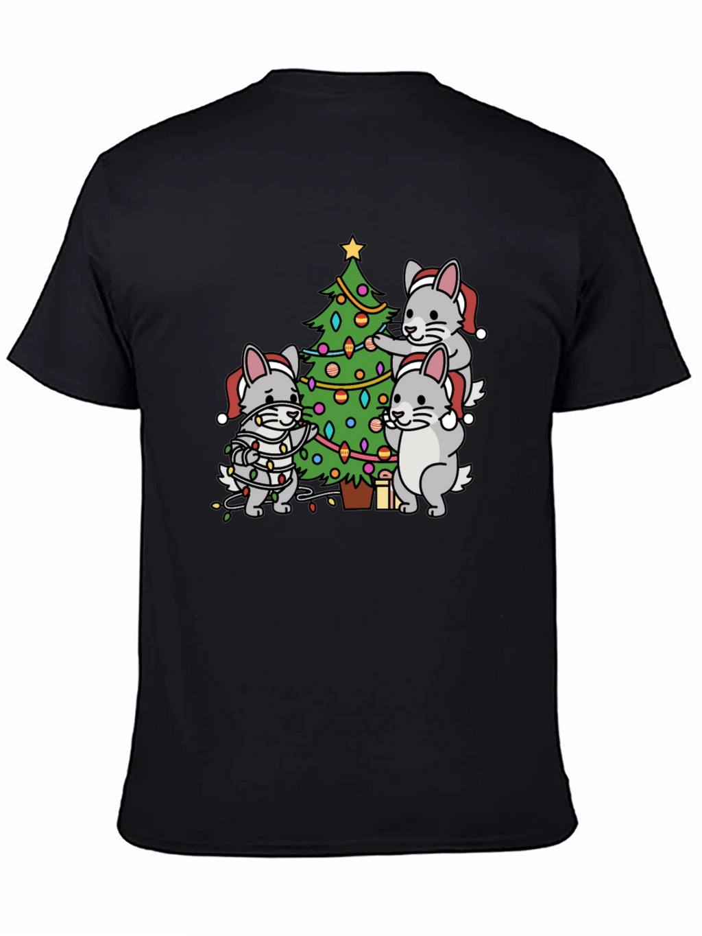 Festive Chinchilla Christmas T-Shirt