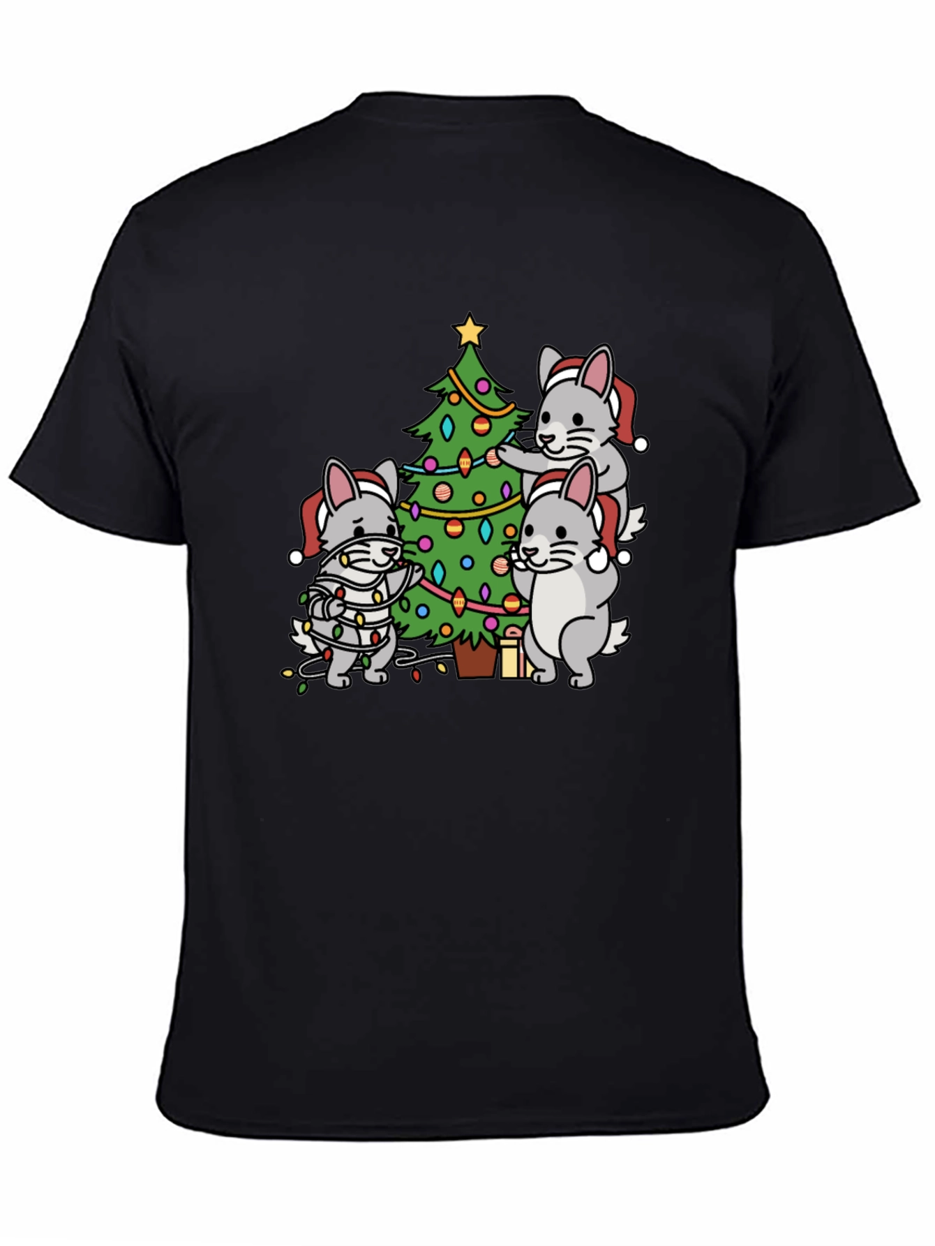Festive Chinchilla Christmas T-Shirt