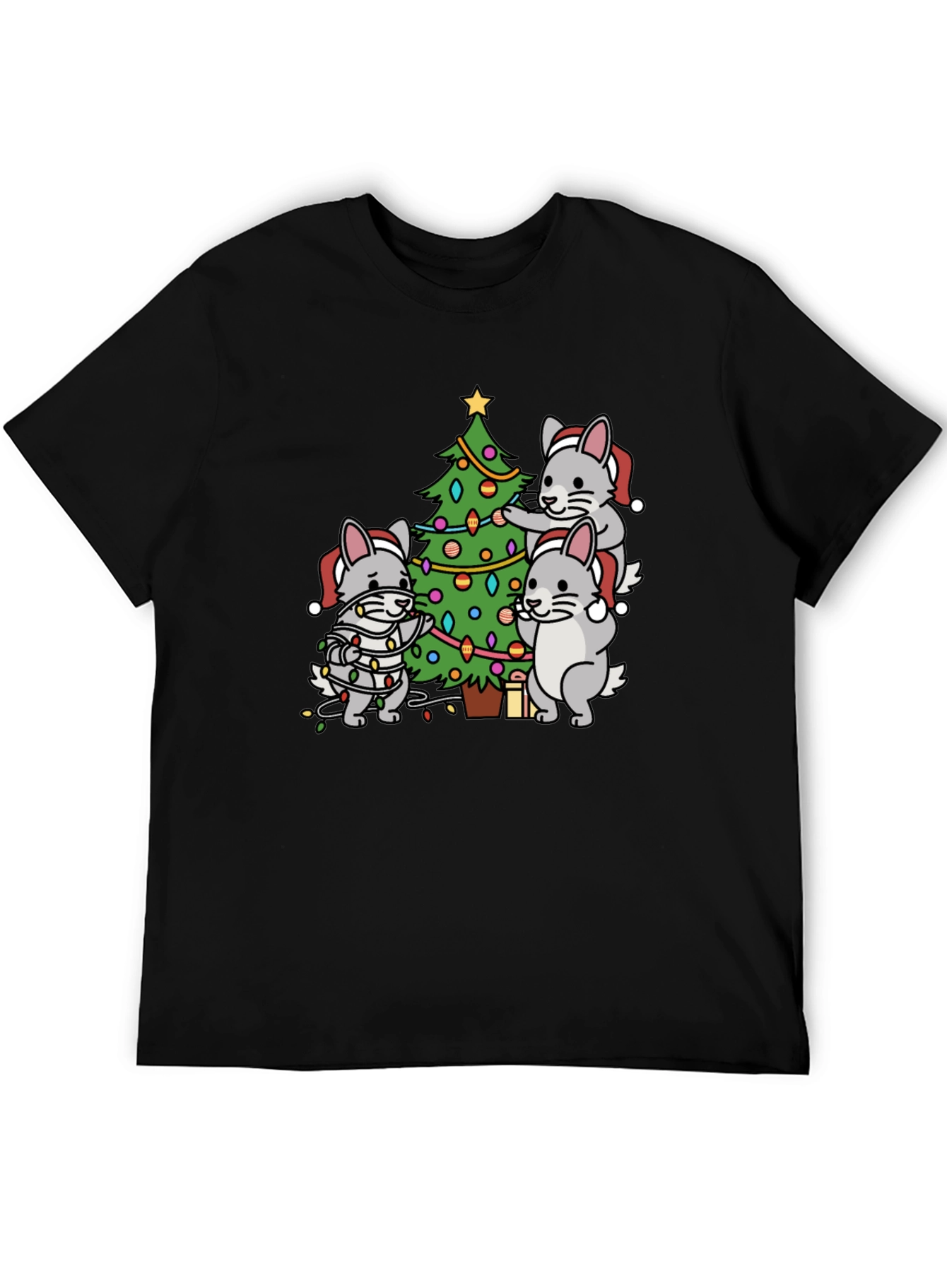 Festive Chinchilla Christmas T-Shirt
