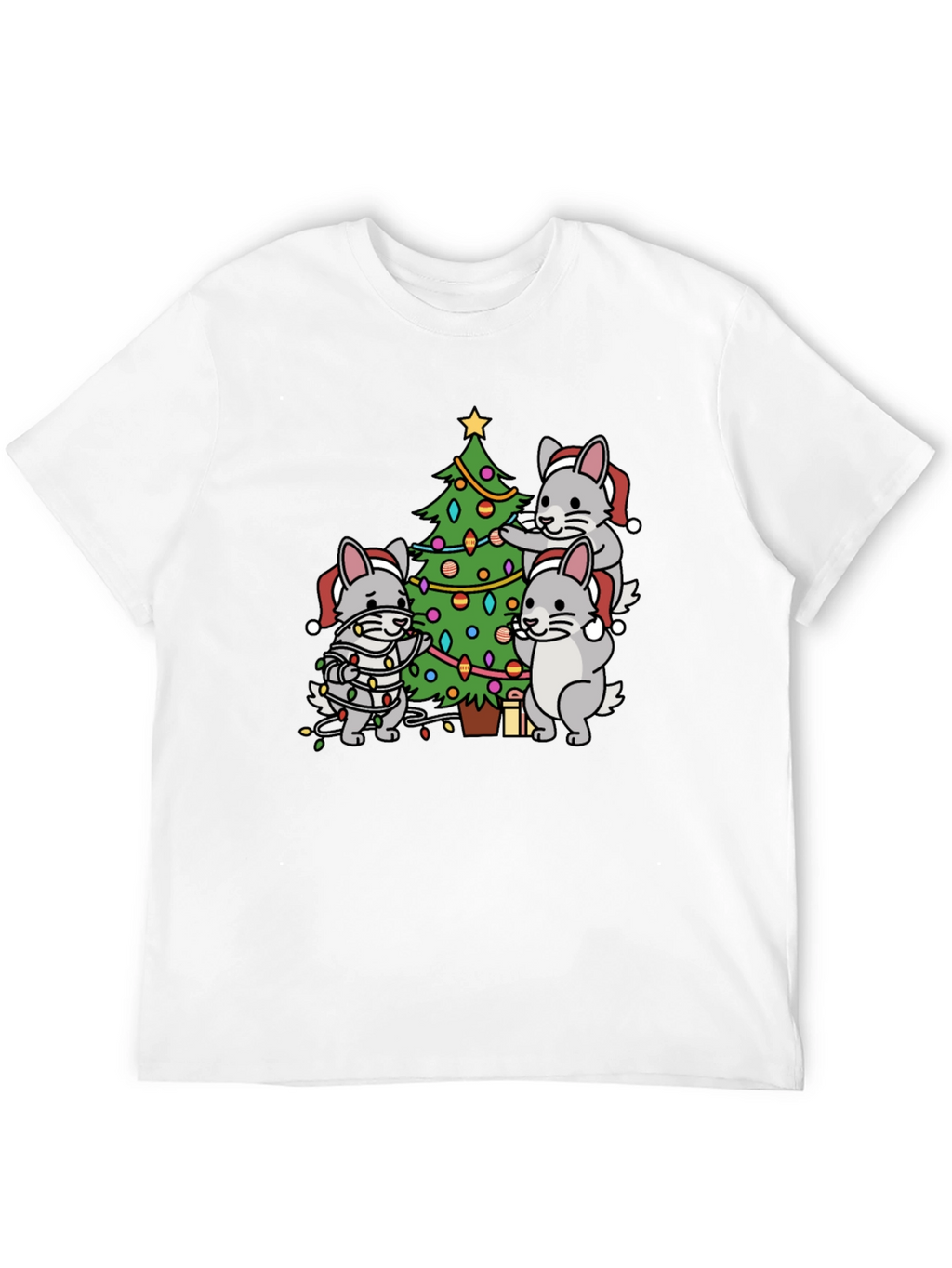 Festive Chinchilla Christmas T-Shirt