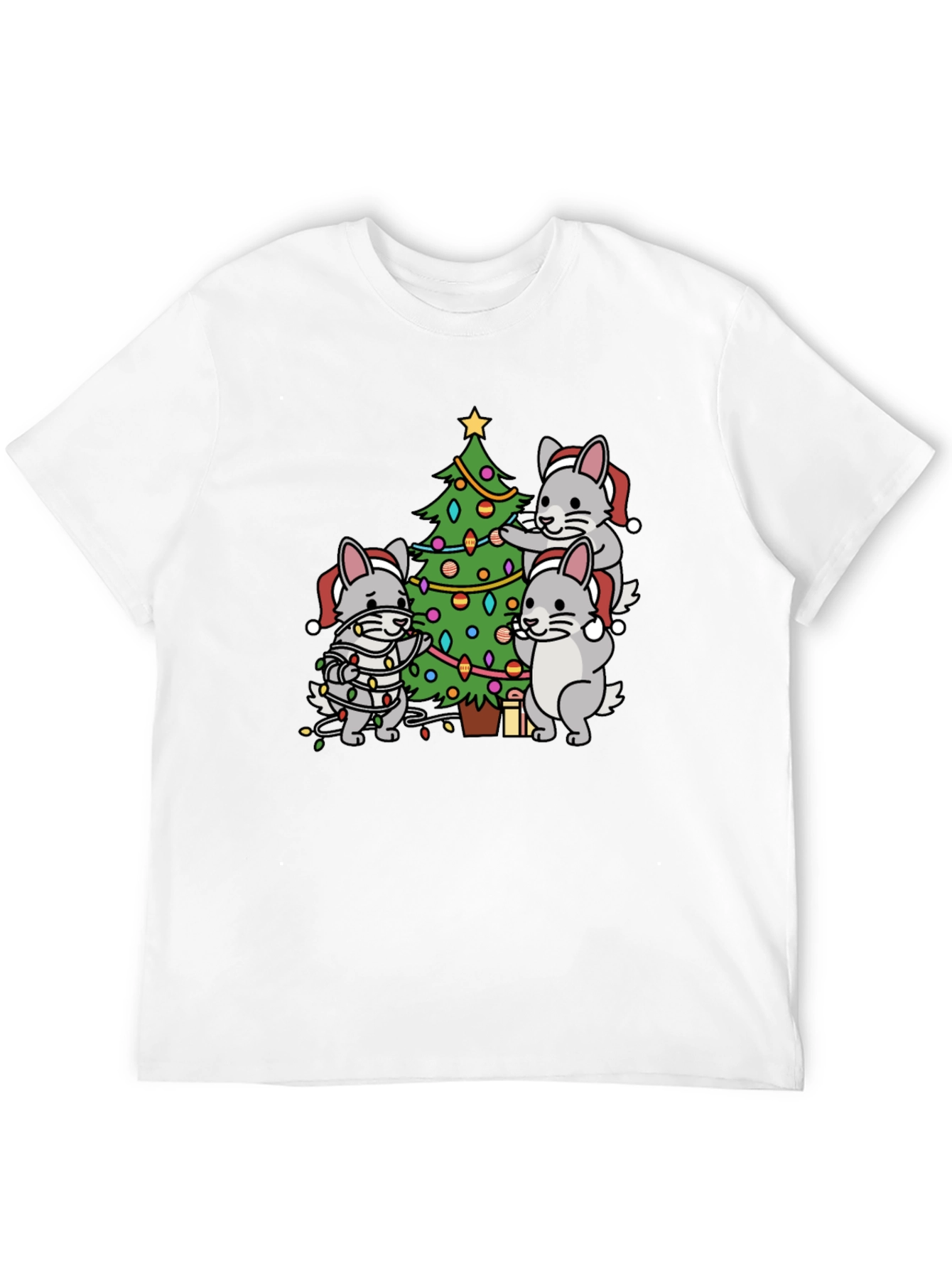 Festive Chinchilla Christmas T-Shirt