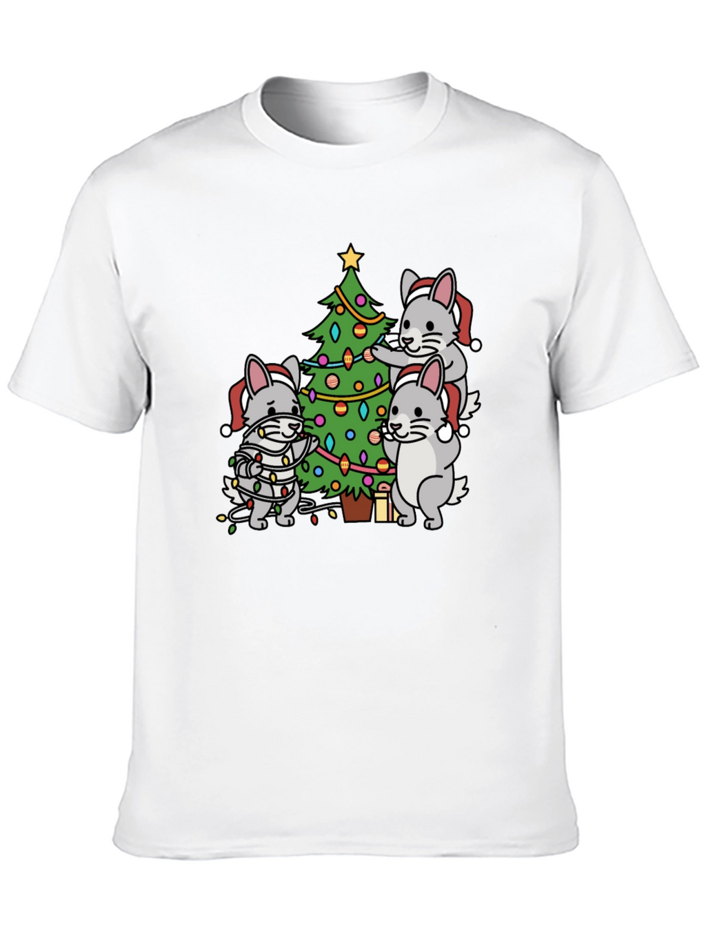 Festive Chinchilla Christmas T-Shirt