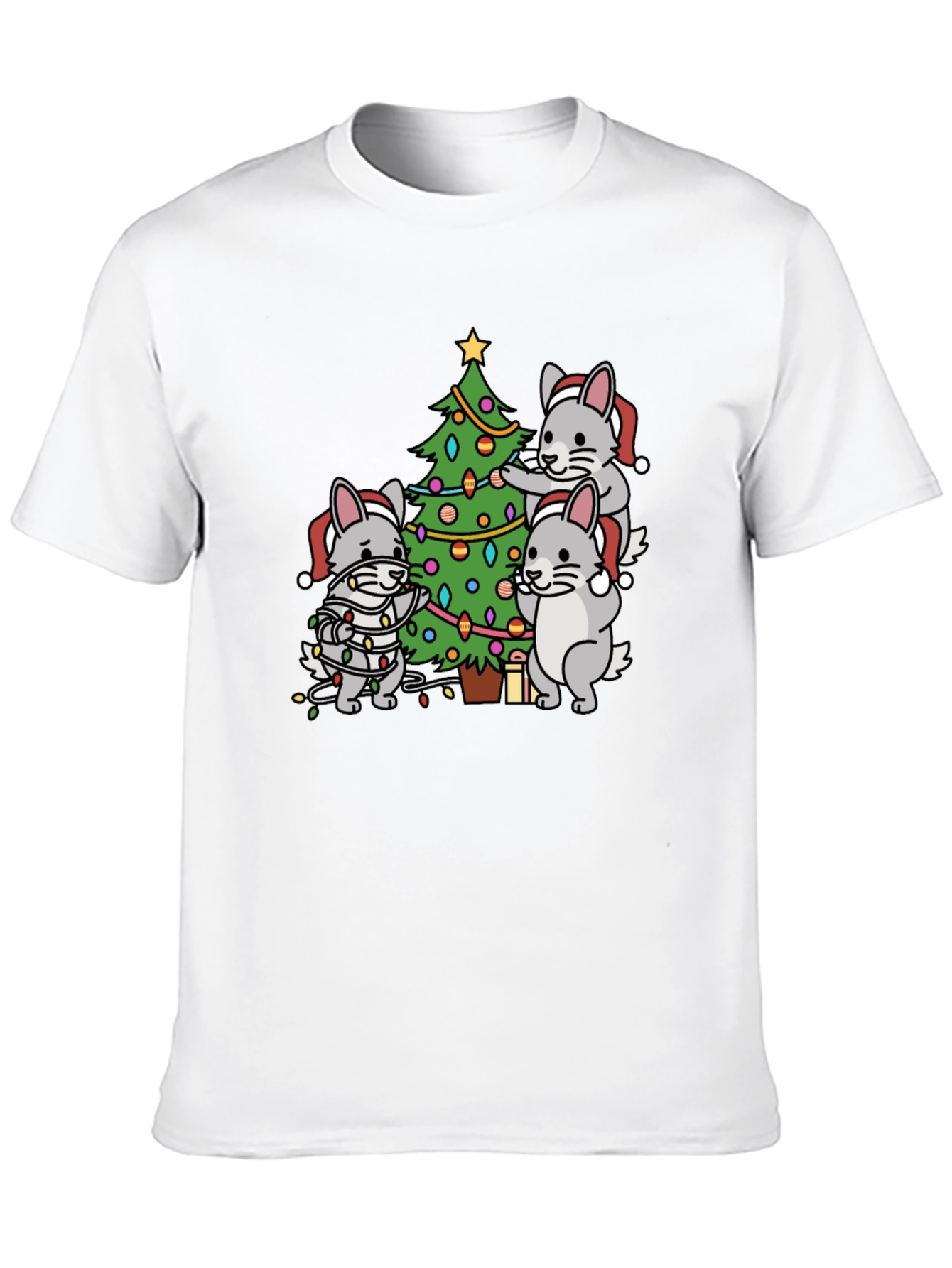 Festive Chinchilla Christmas T-Shirt