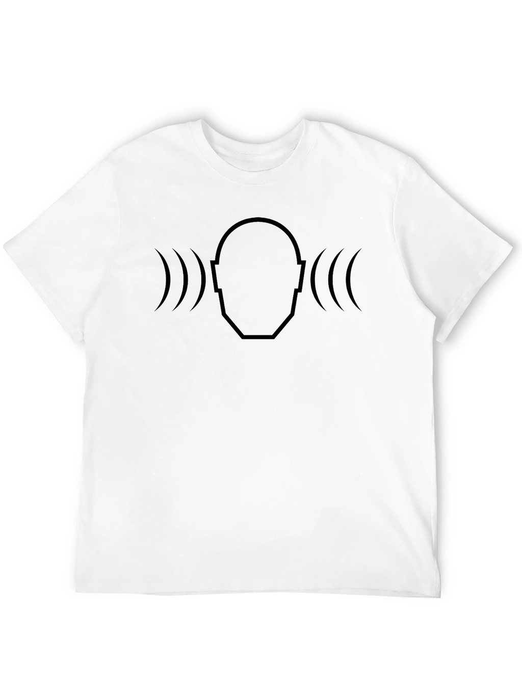 Soundwave Head T-Shirt - Modern Minimalist Design