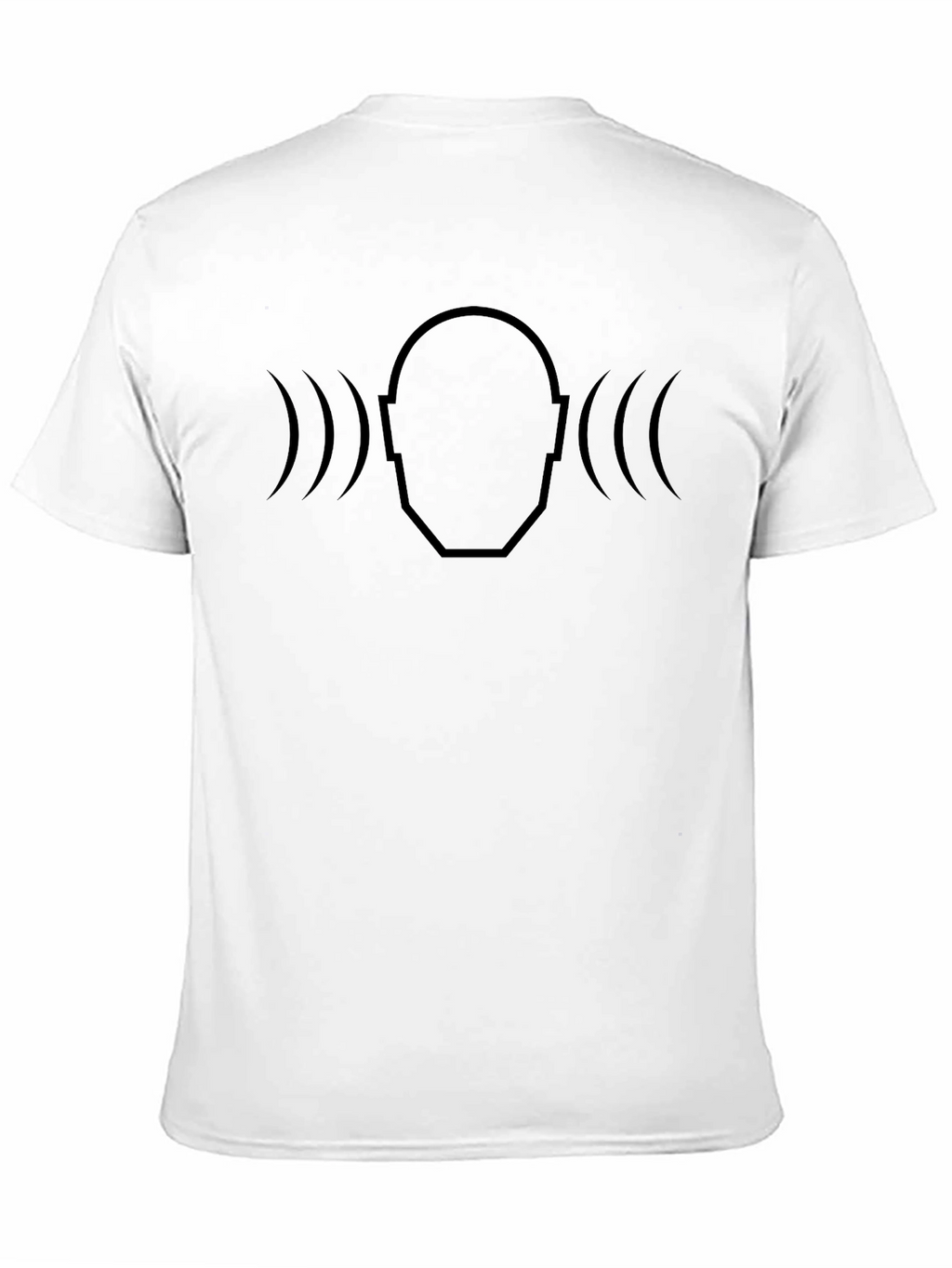 Soundwave Head T-Shirt - Modern Minimalist Design
