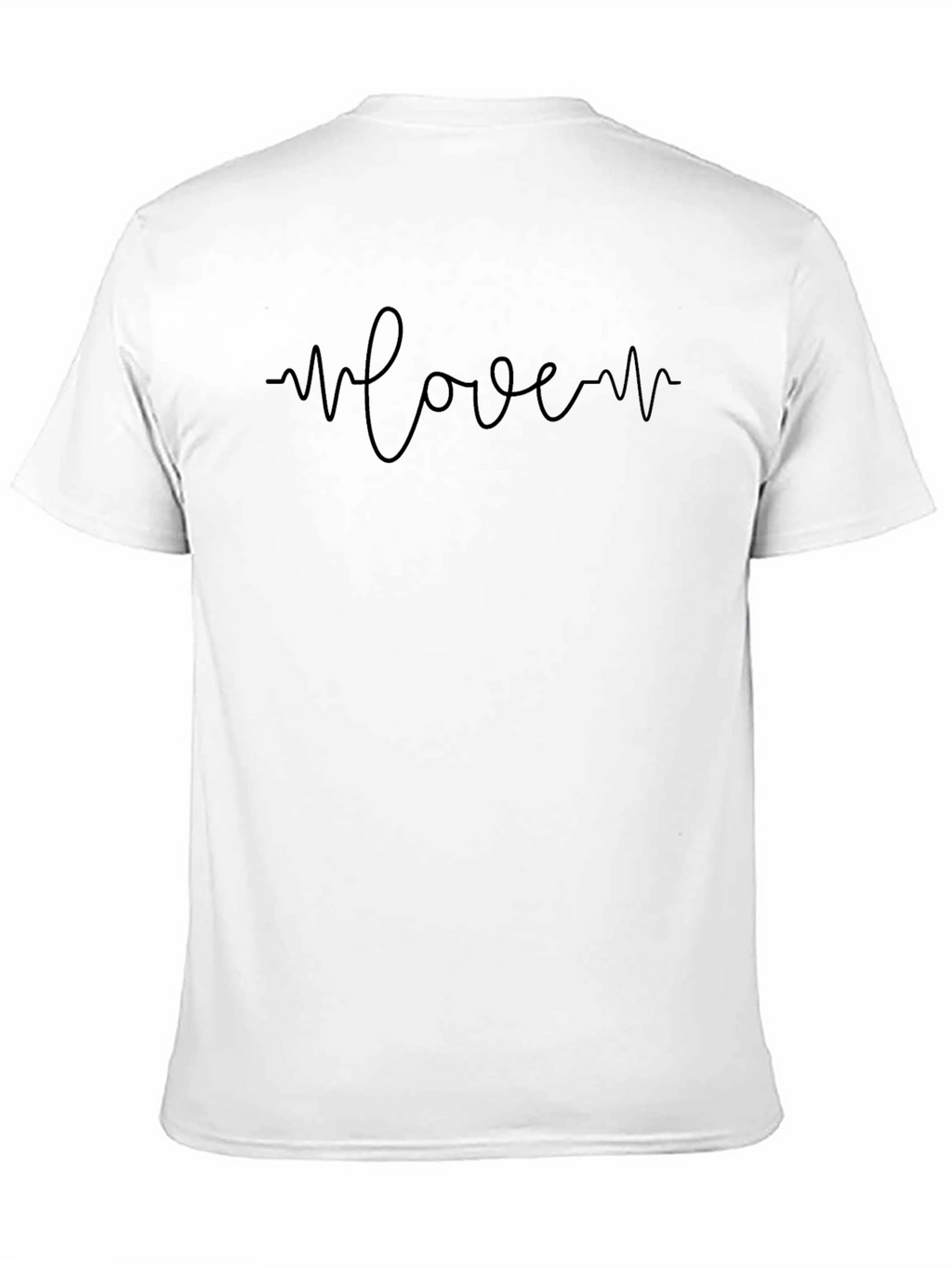 Love Heartbeat Graphic T-Shirt - Casual Style