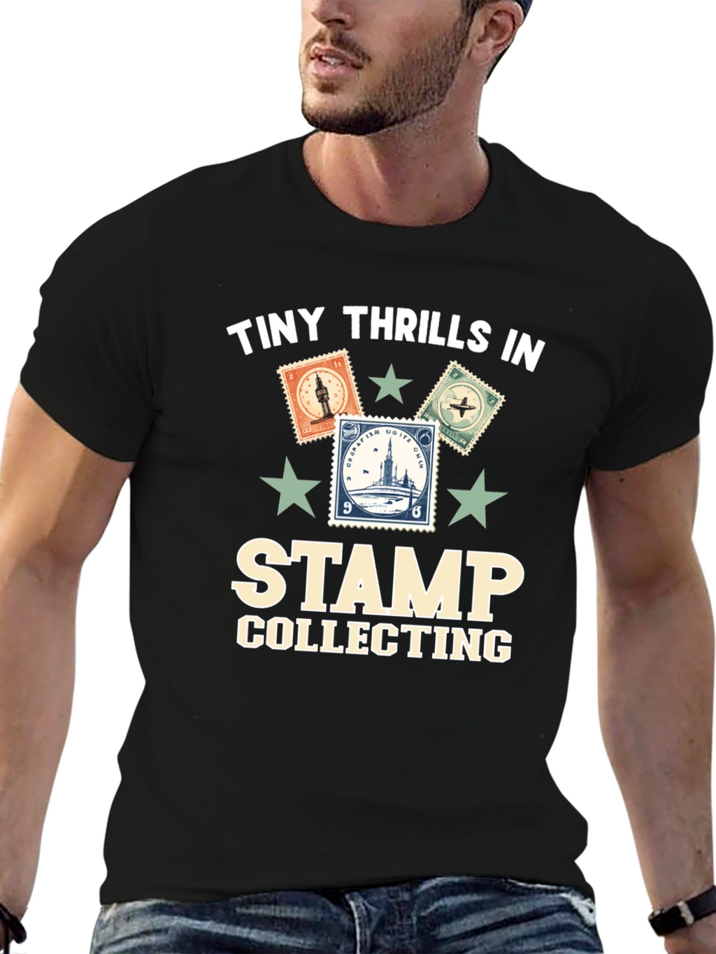 Stamp Collecting Graphic T-Shirt