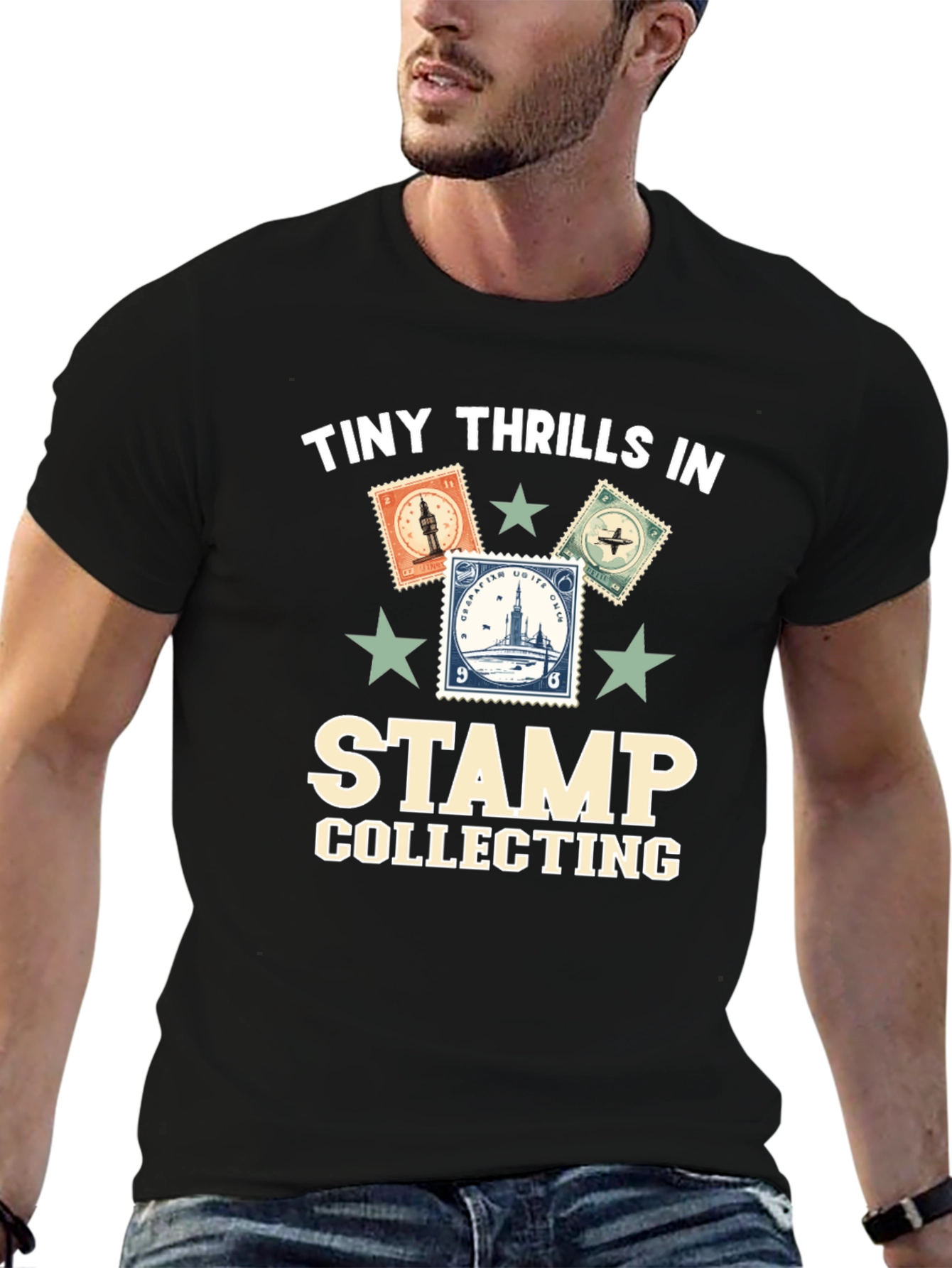 Stamp Collecting Graphic T-Shirt