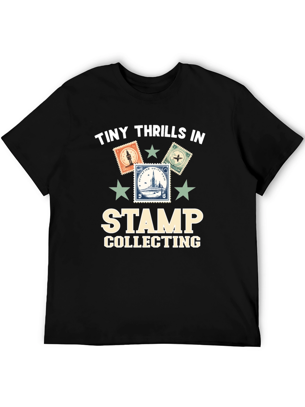 Stamp Collecting Graphic T-Shirt