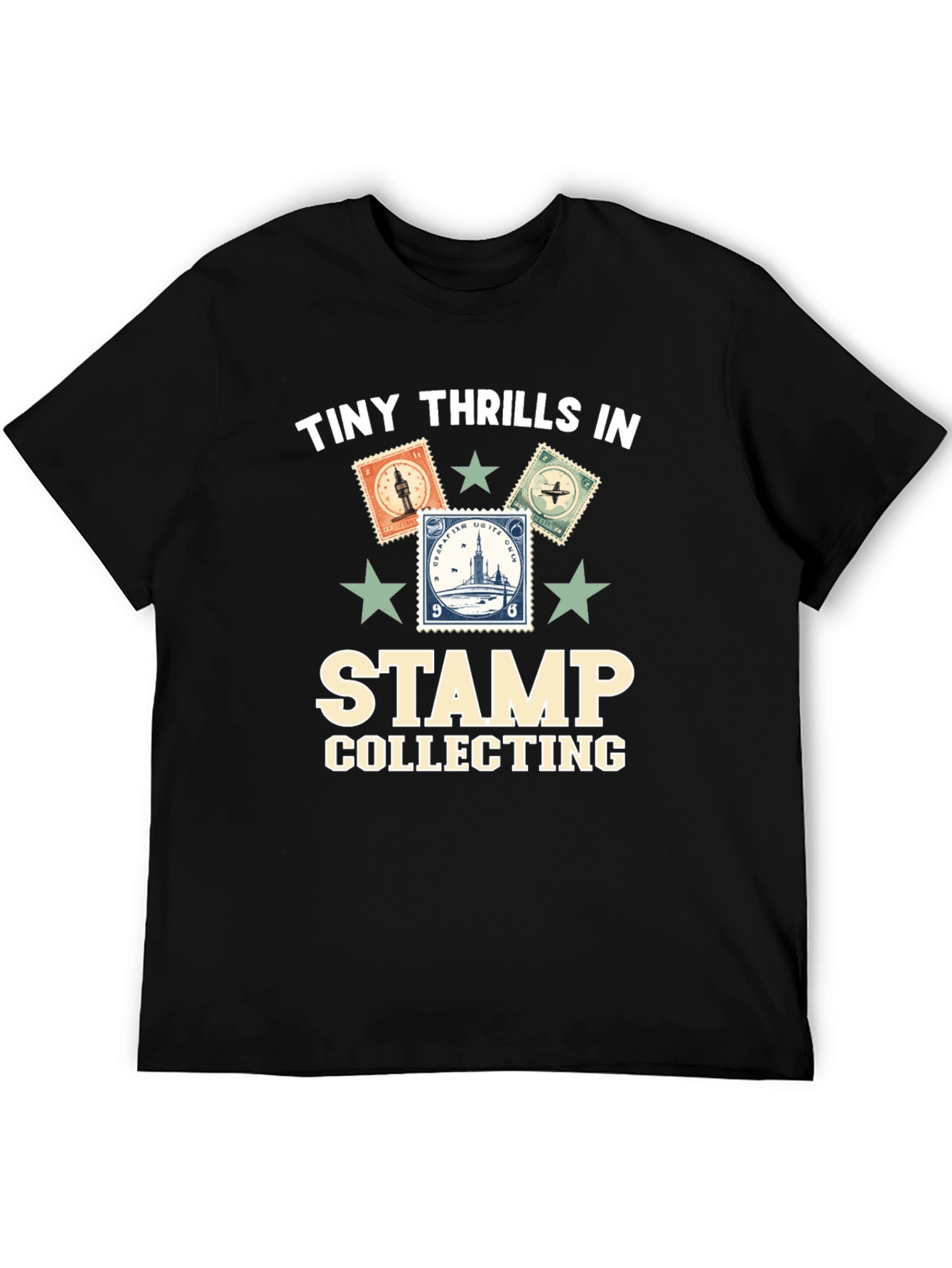 Stamp Collecting Graphic T-Shirt