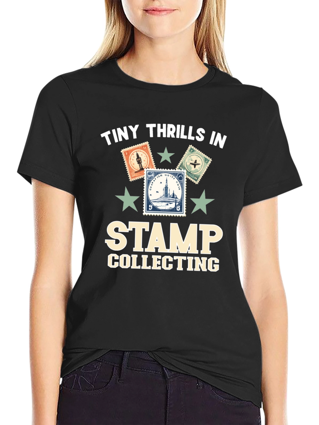 Stamp Collecting Graphic T-Shirt