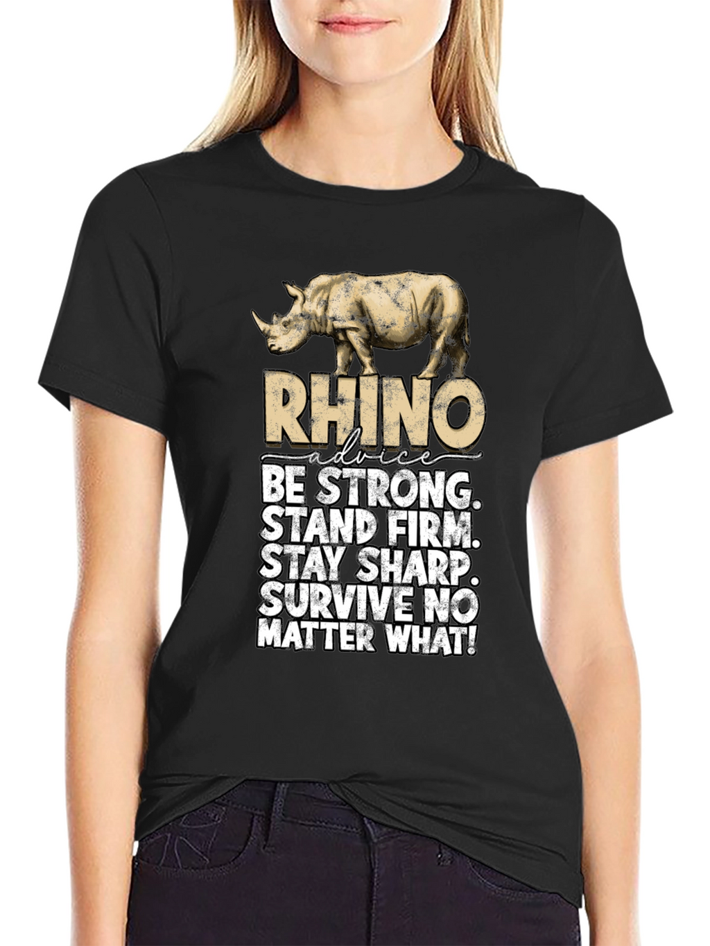 Rhino Advice Graphic T-Shirt