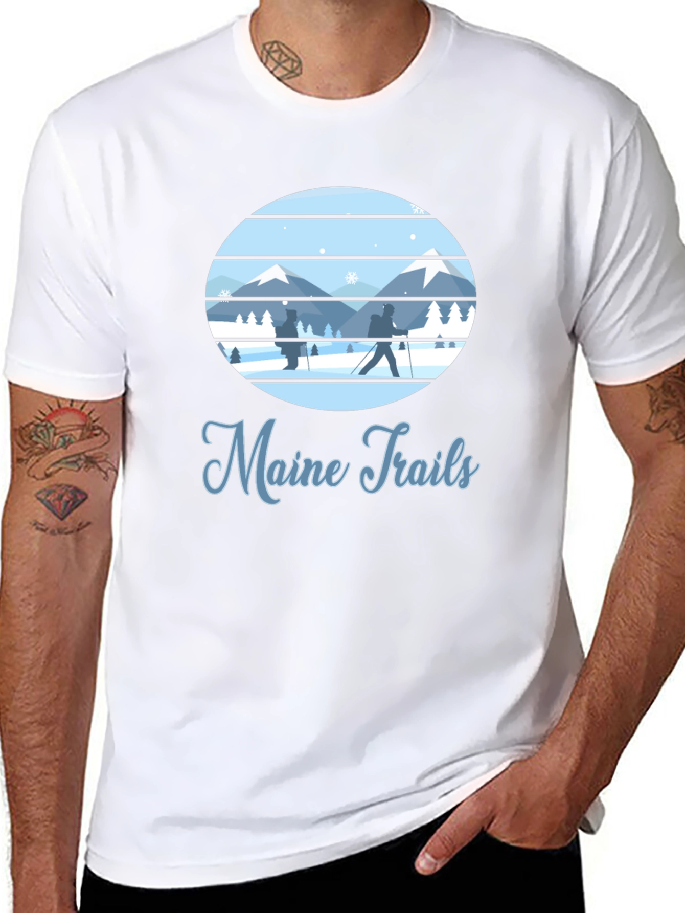 Maine Trails Graphic T-Shirt