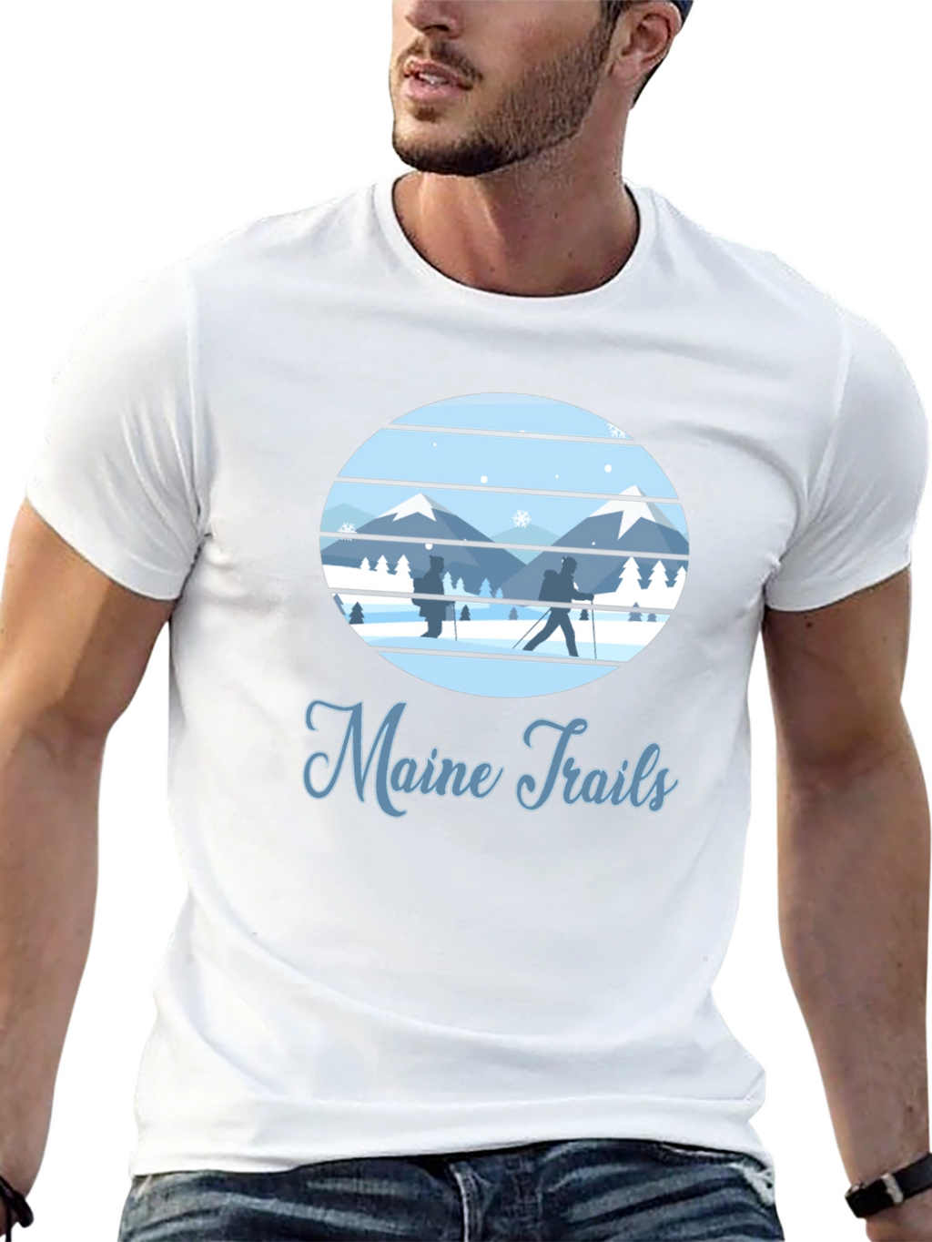 Maine Trails Graphic T-Shirt
