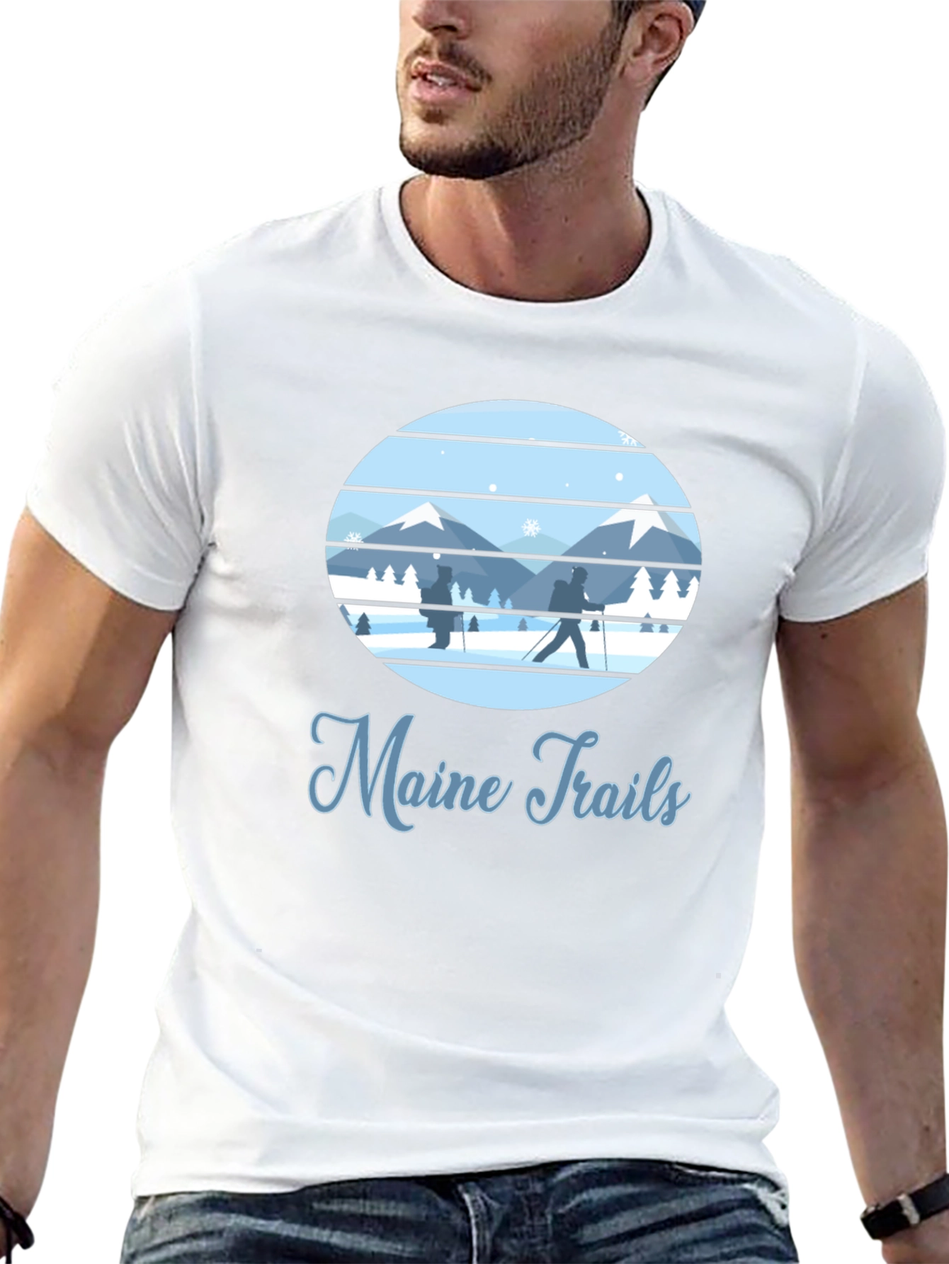 Maine Trails Graphic T-Shirt