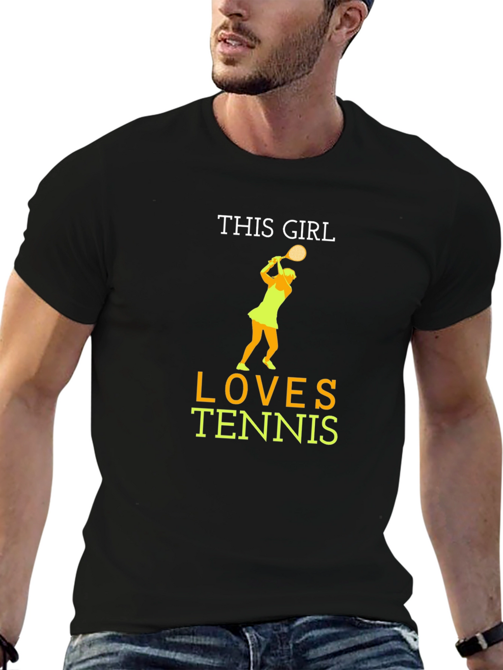 Tennis Girl Graphic Tee - Sporty & Stylish