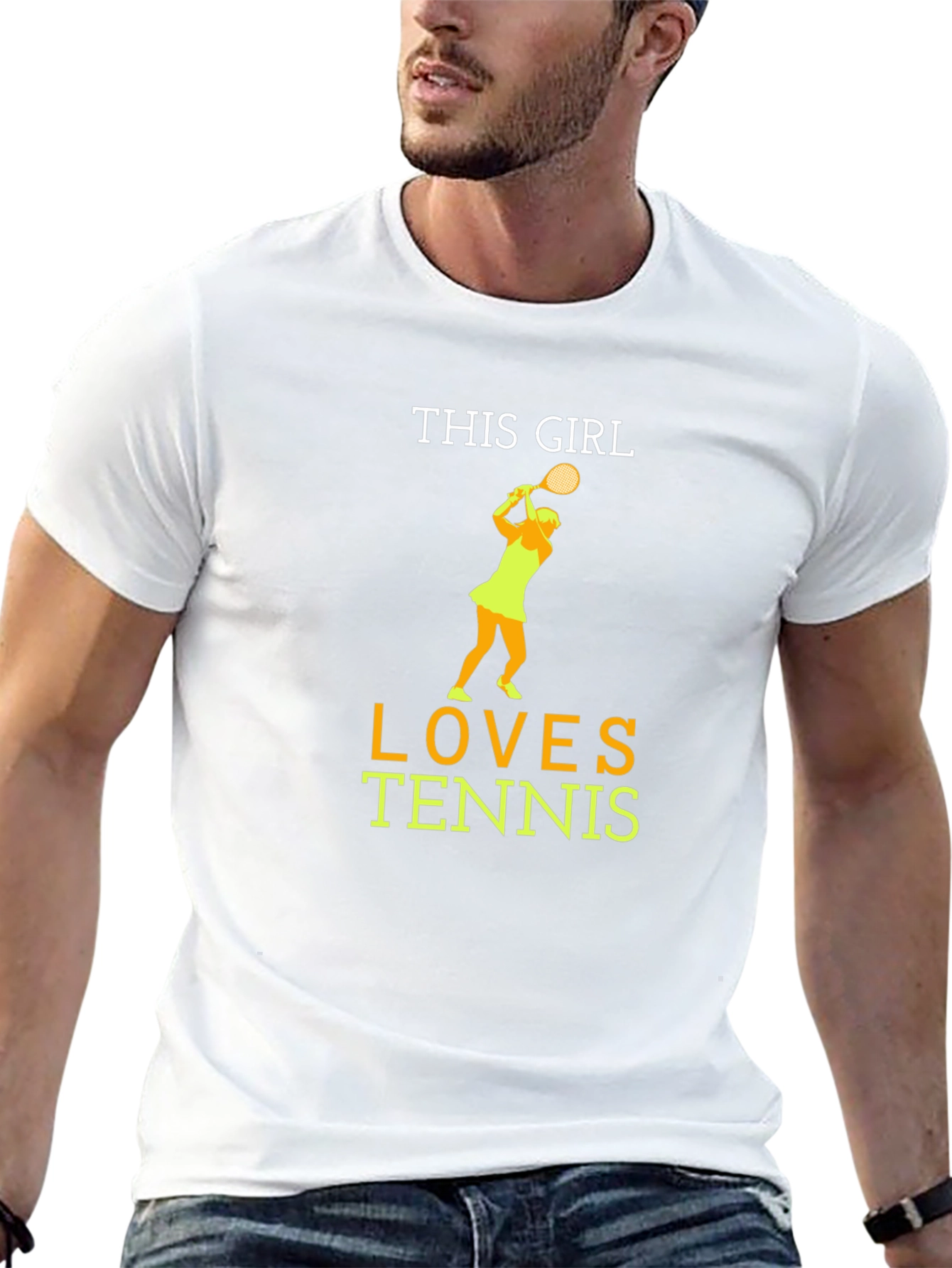 Tennis Girl Graphic Tee - Sporty & Stylish