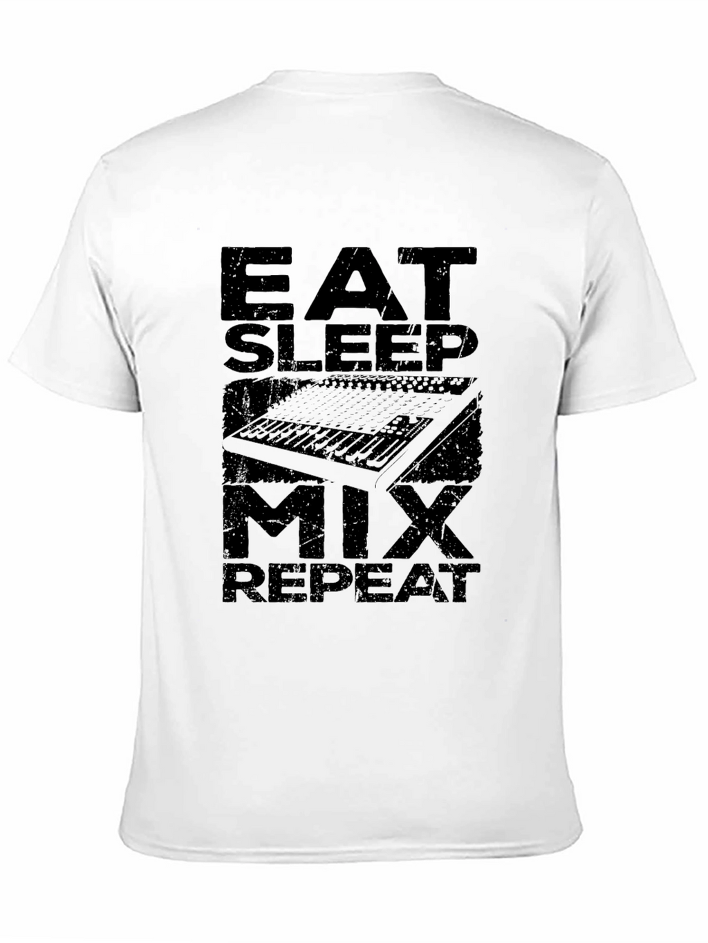 Eat Sleep Mix Repeat Graphic Tee - Black
