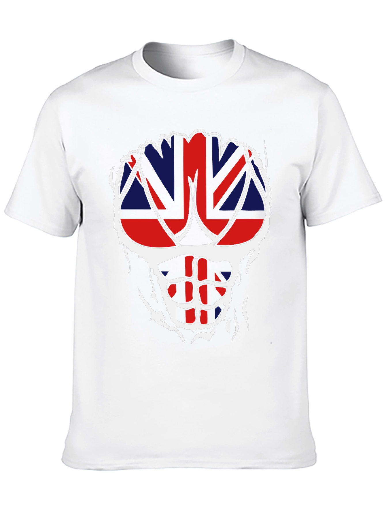 Union Jack Ripped T-Shirt - Patriotic Abs!