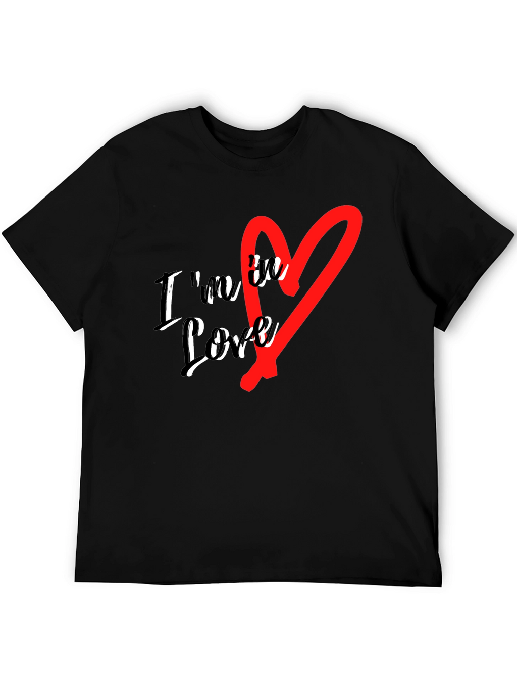 Im in Love Graphic Tee - Stylish Black T-Shirt
