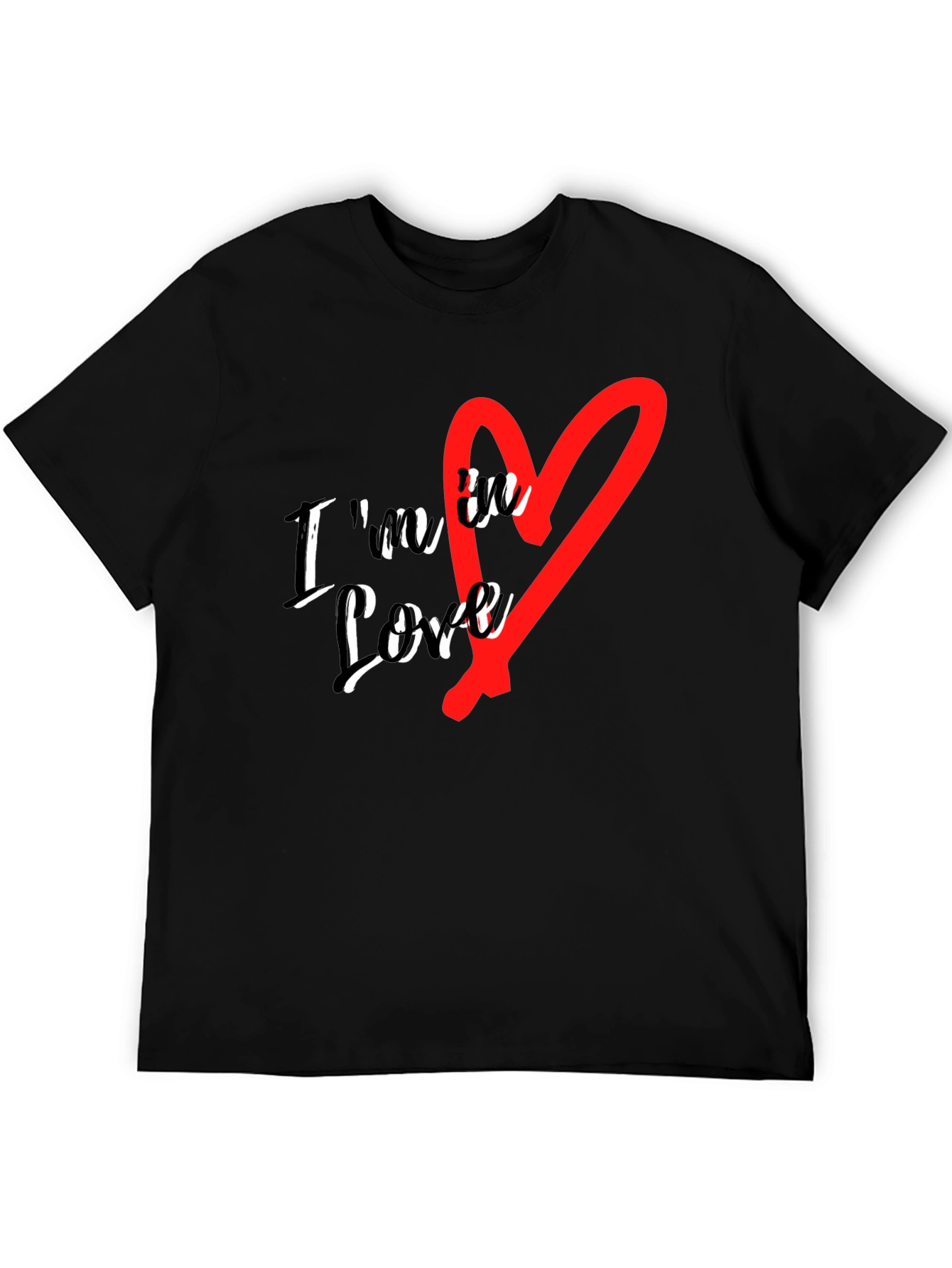 Im in Love Graphic Tee - Stylish Black T-Shirt