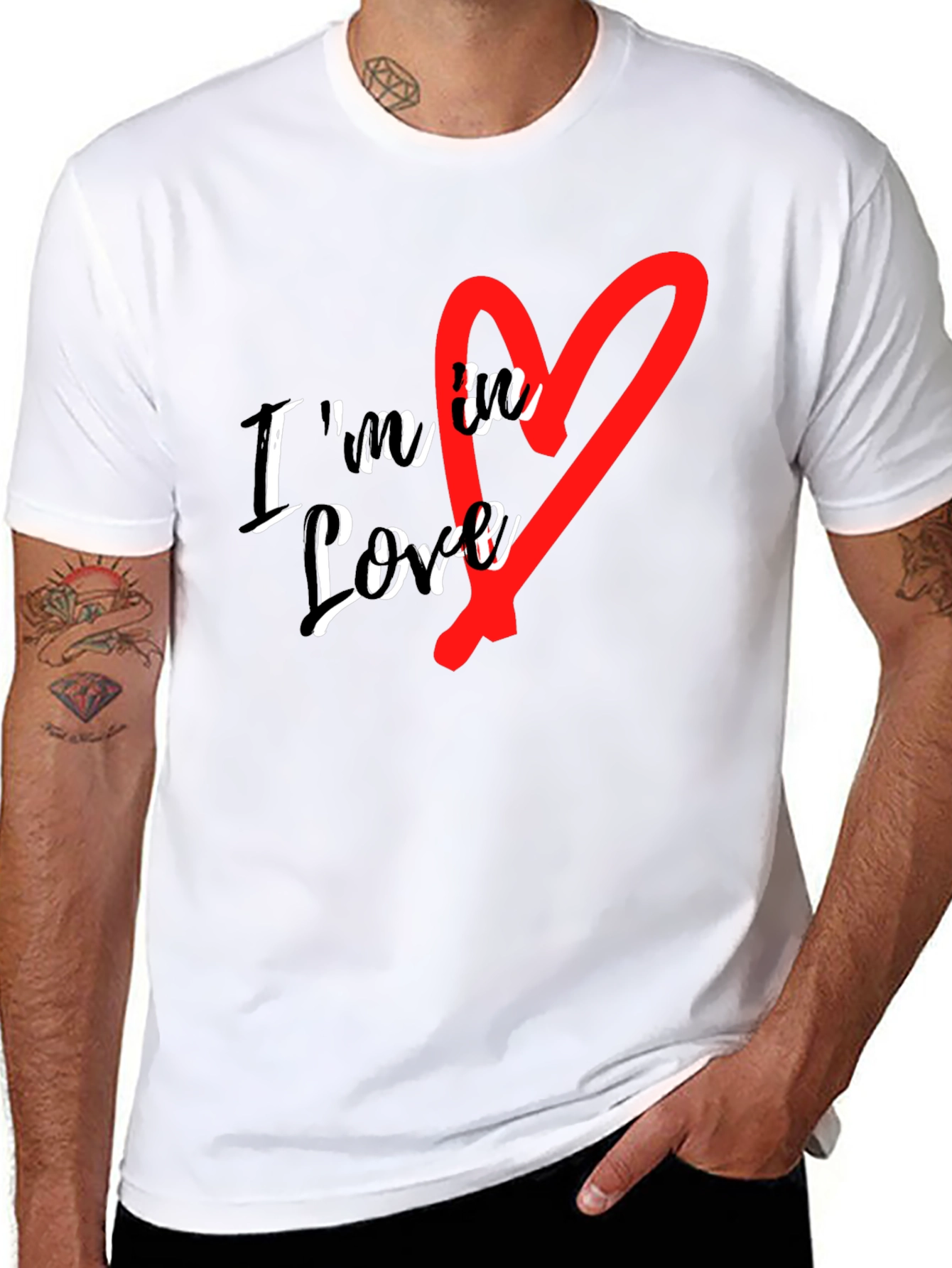 Im in Love Graphic Tee - Stylish Black T-Shirt