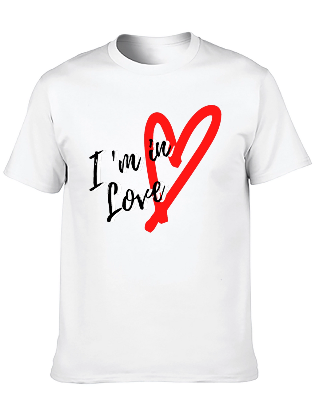 Im in Love Graphic Tee - Stylish Black T-Shirt