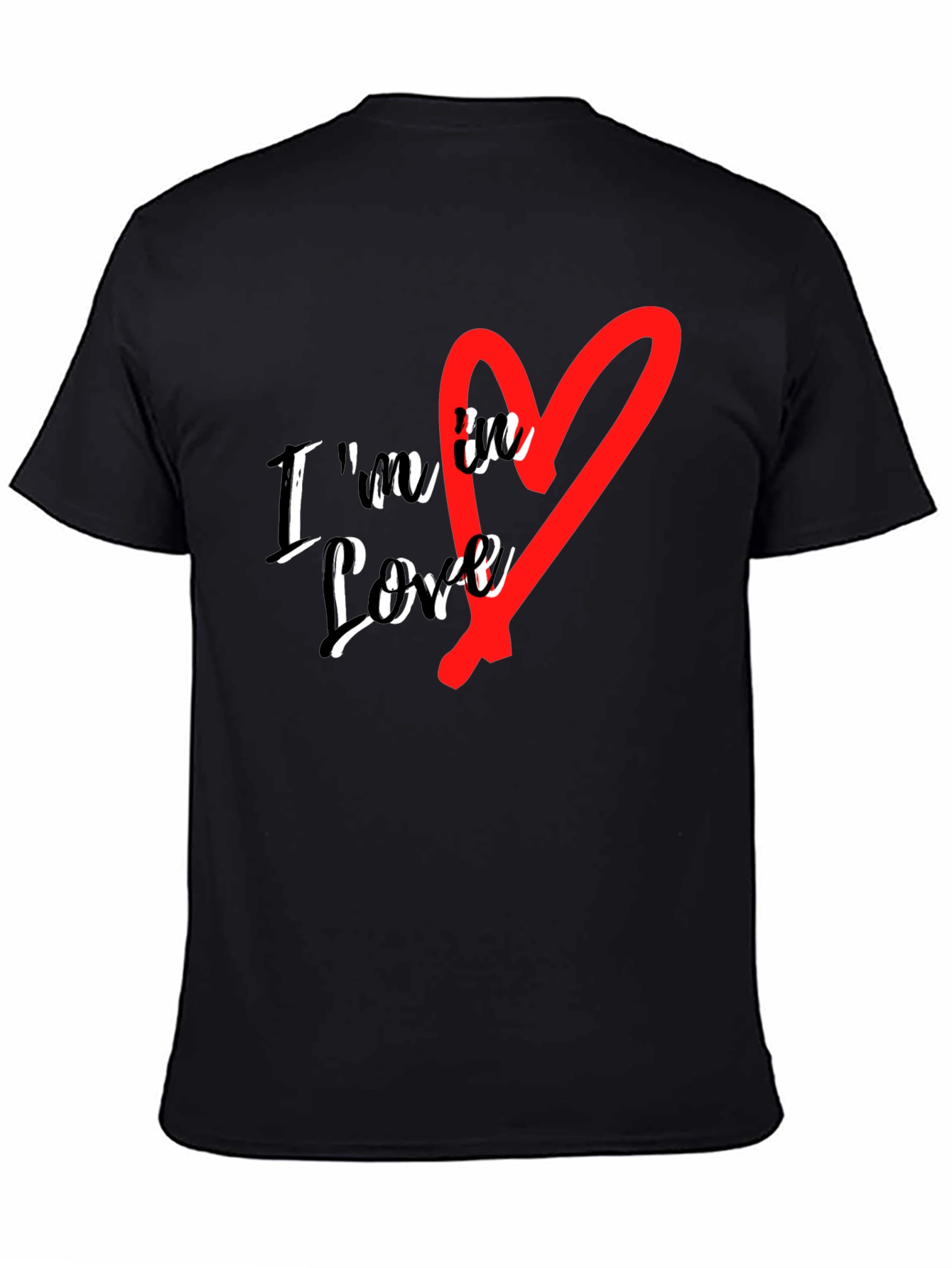 Im in Love Graphic Tee - Stylish Black T-Shirt