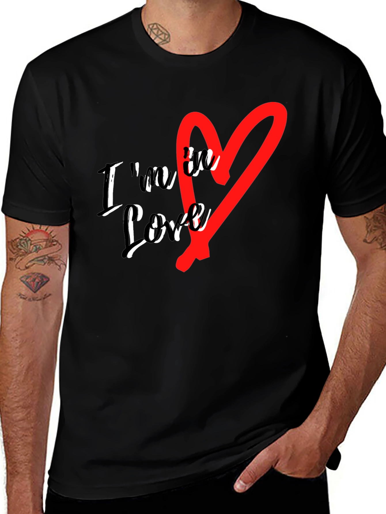 Im in Love Graphic Tee - Stylish Black T-Shirt