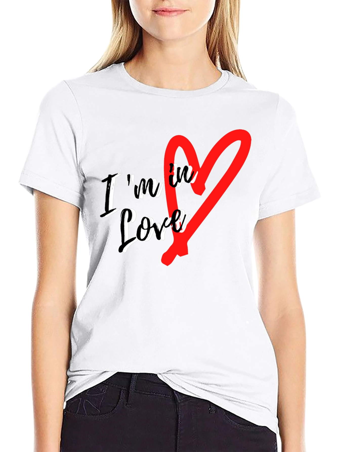 Im in Love Graphic Tee - Stylish Black T-Shirt