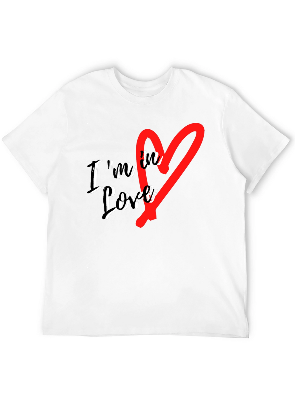 Im in Love Graphic Tee - Stylish Black T-Shirt