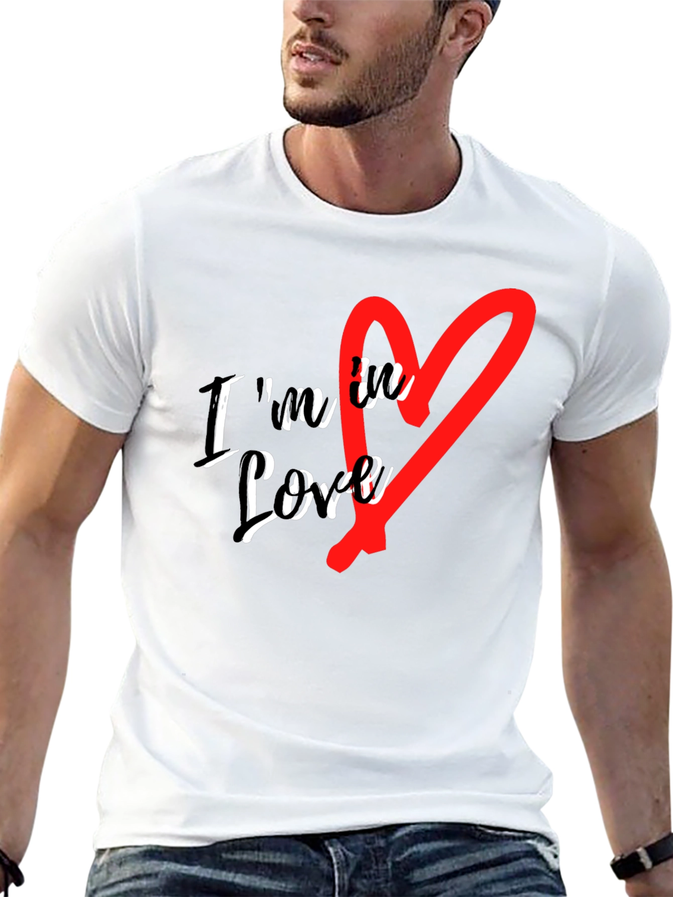 Im in Love Graphic Tee - Stylish Black T-Shirt