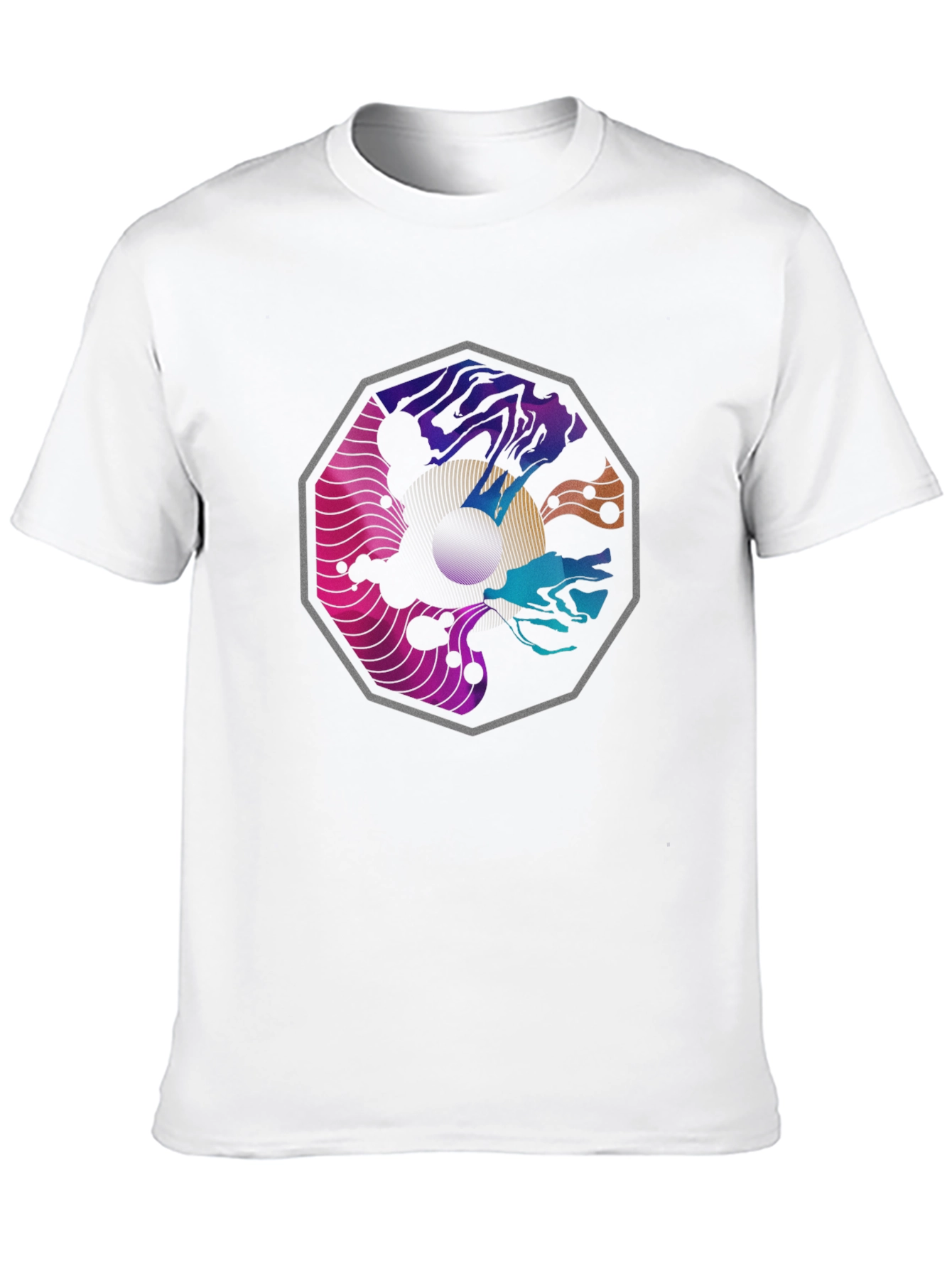 Abstract Graphic Black T-Shirt