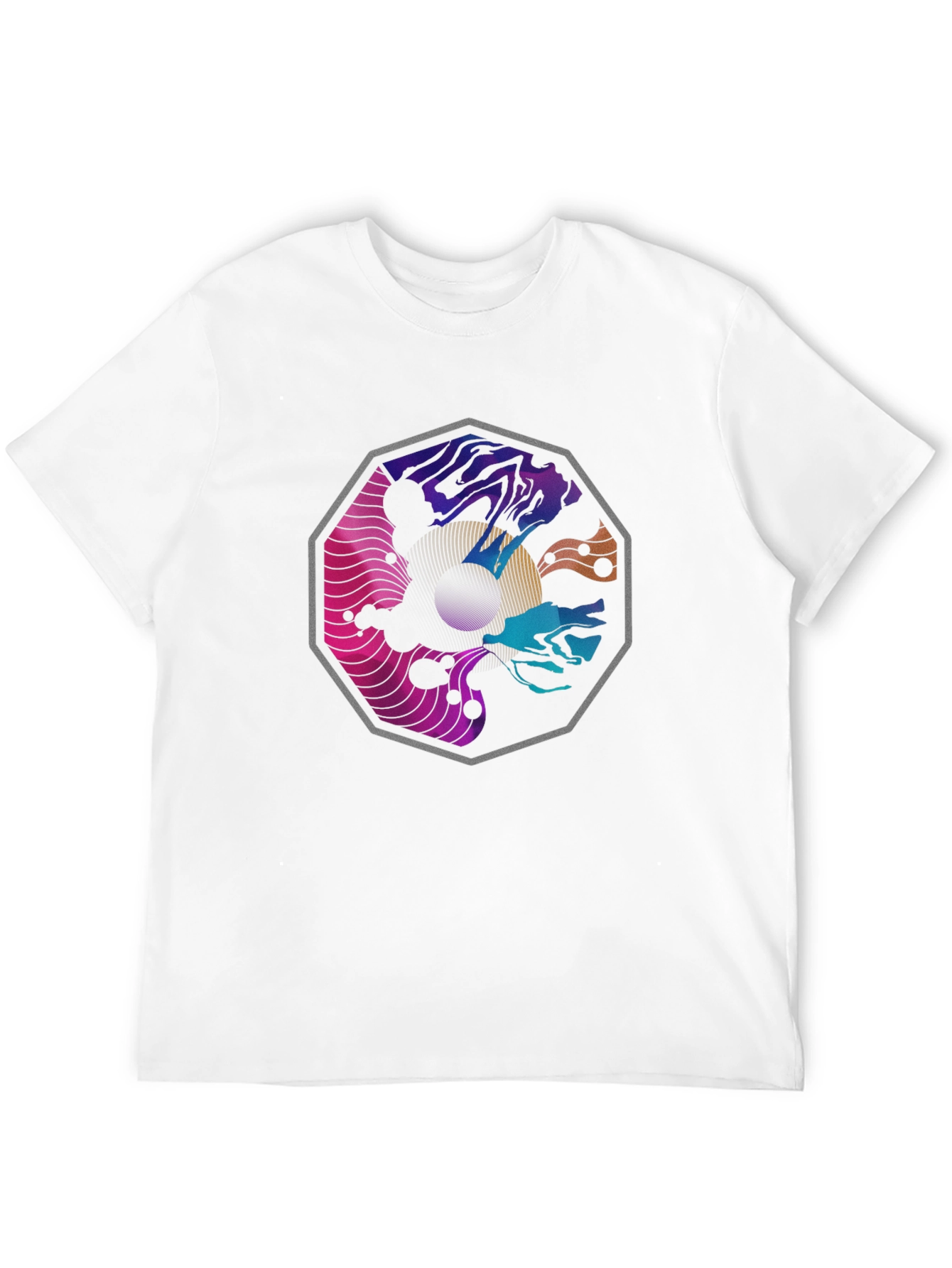 Abstract Graphic Black T-Shirt
