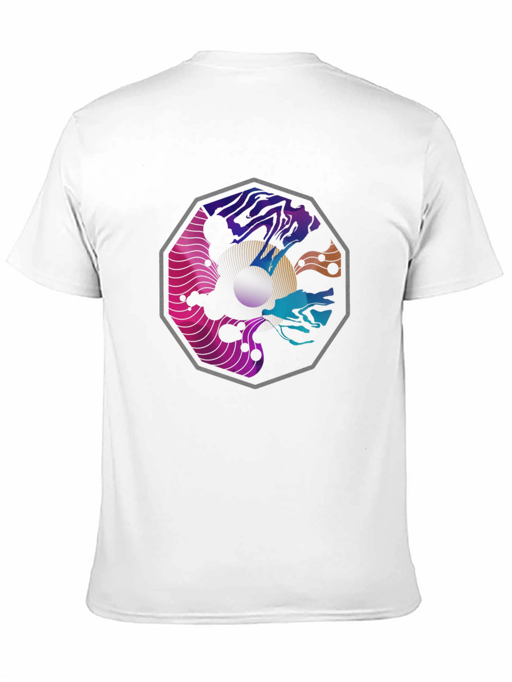 Abstract Graphic Black T-Shirt