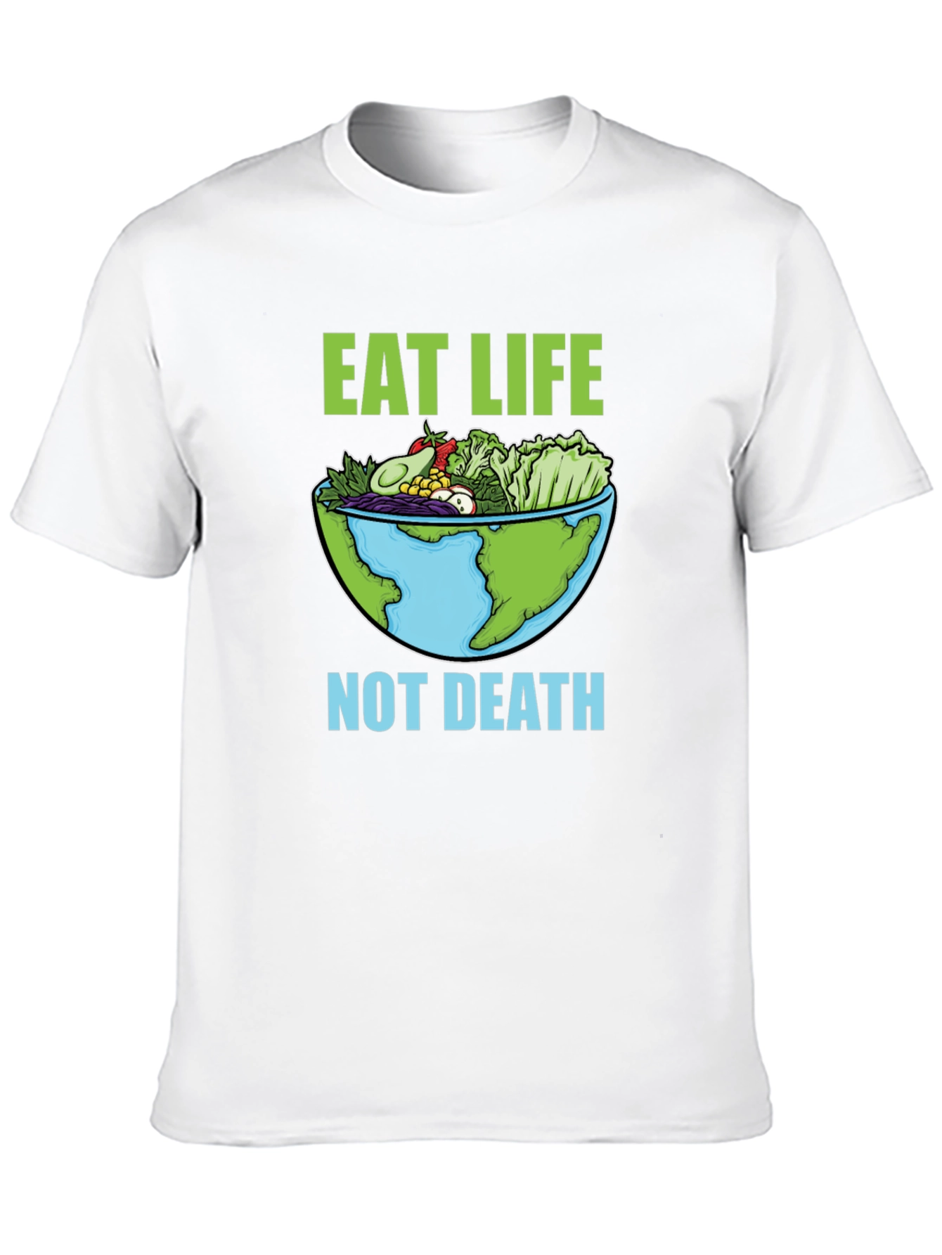 Eat Life T-Shirt - Vegan Earth Bowl Graphic Tee