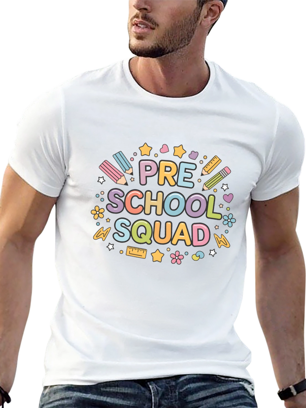 Preschool Squad Graphic Tee - Back to School Shirt