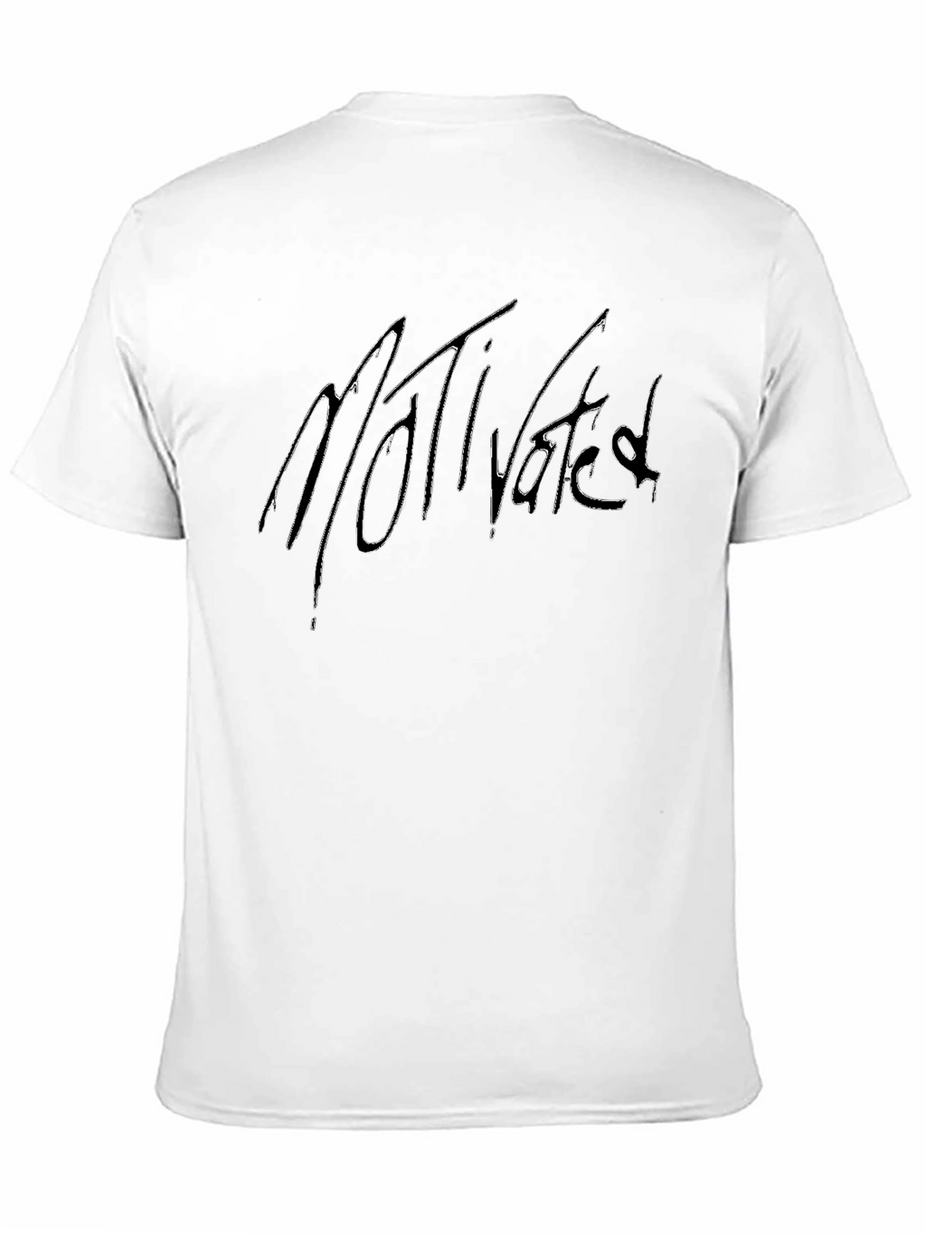 Motivated Graphic Tee - Black Cotton Blend
