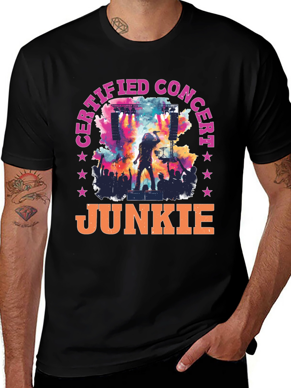 Certified Concert Junkie Graphic Tee