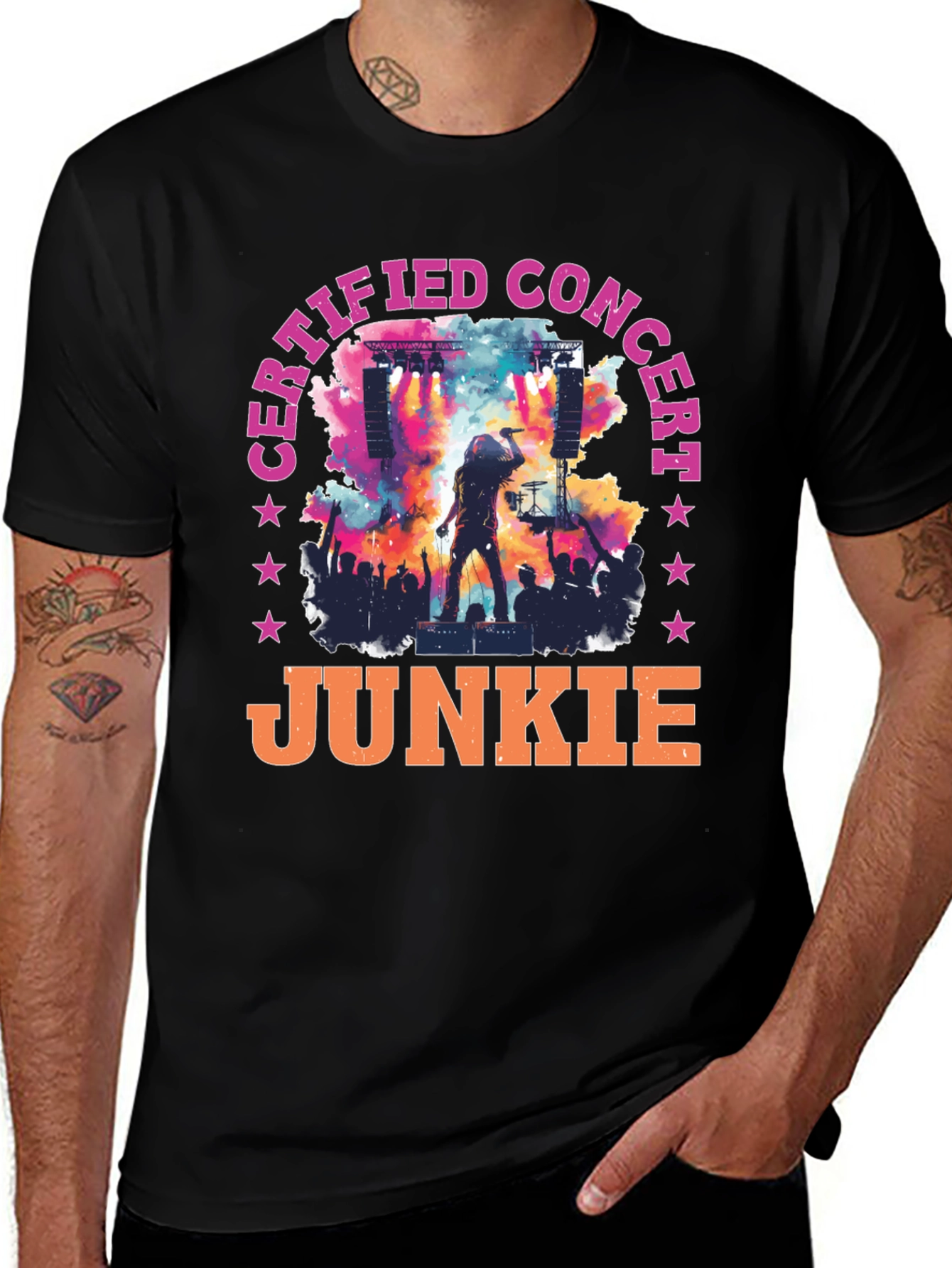 Certified Concert Junkie Graphic Tee