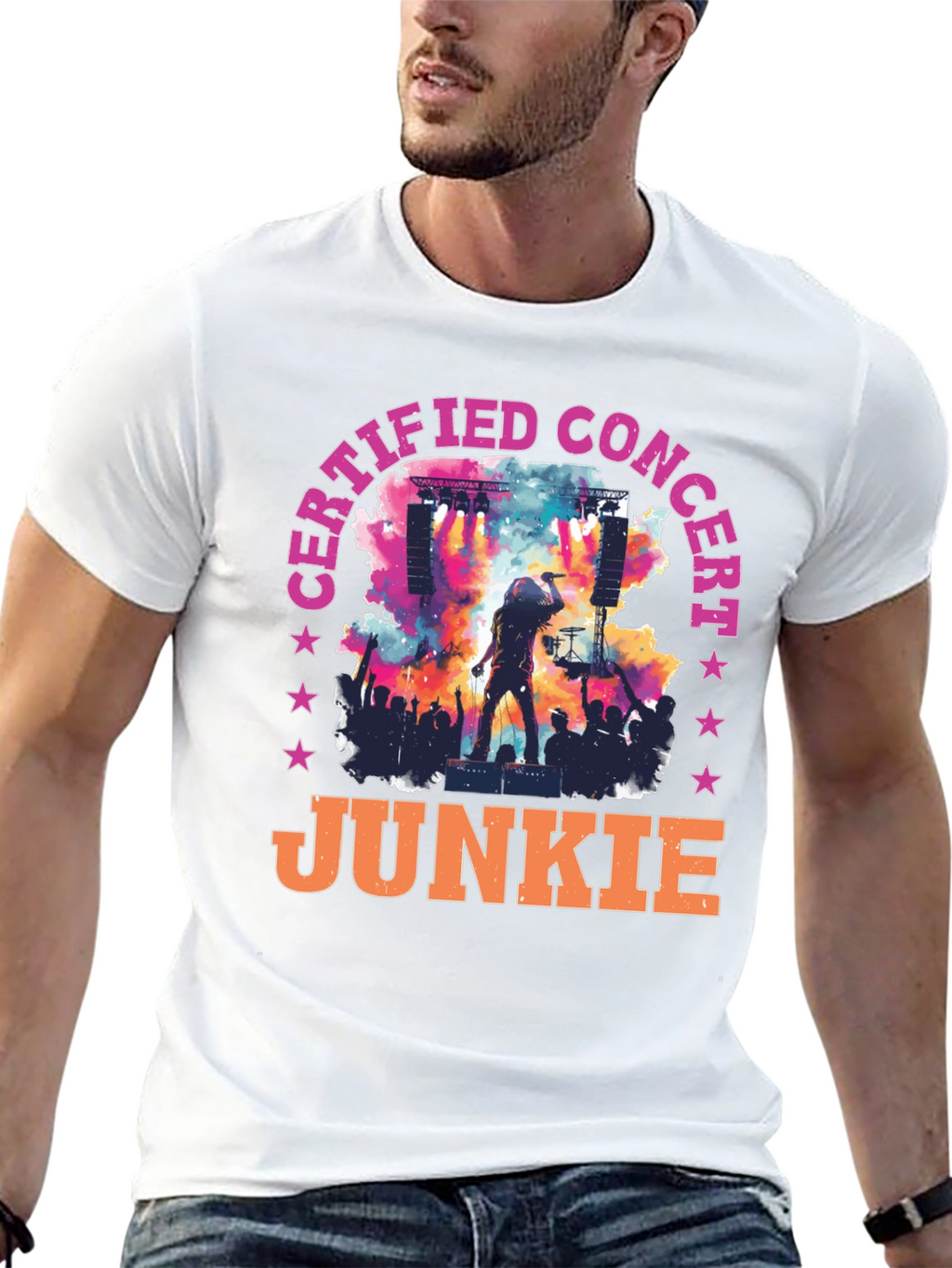 Certified Concert Junkie Graphic Tee