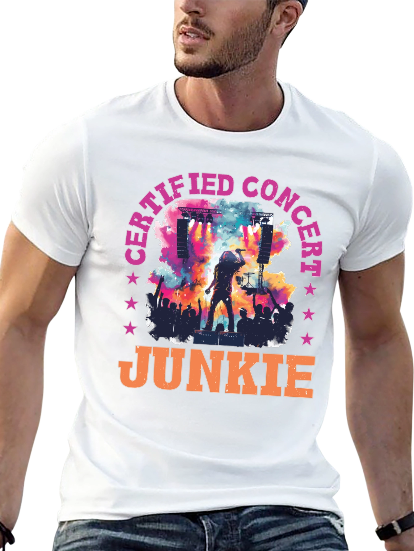 Certified Concert Junkie Graphic Tee