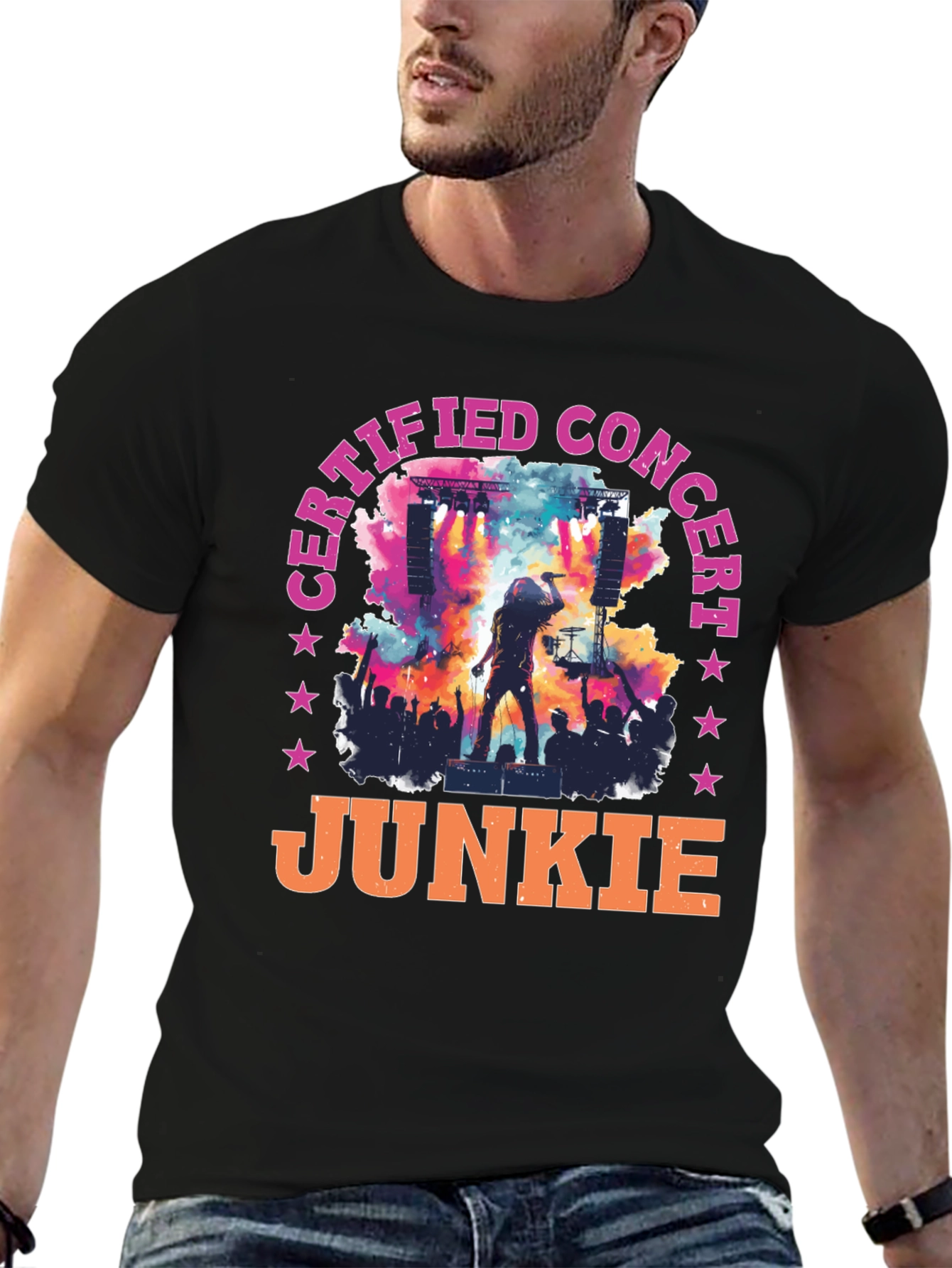 Certified Concert Junkie Graphic Tee