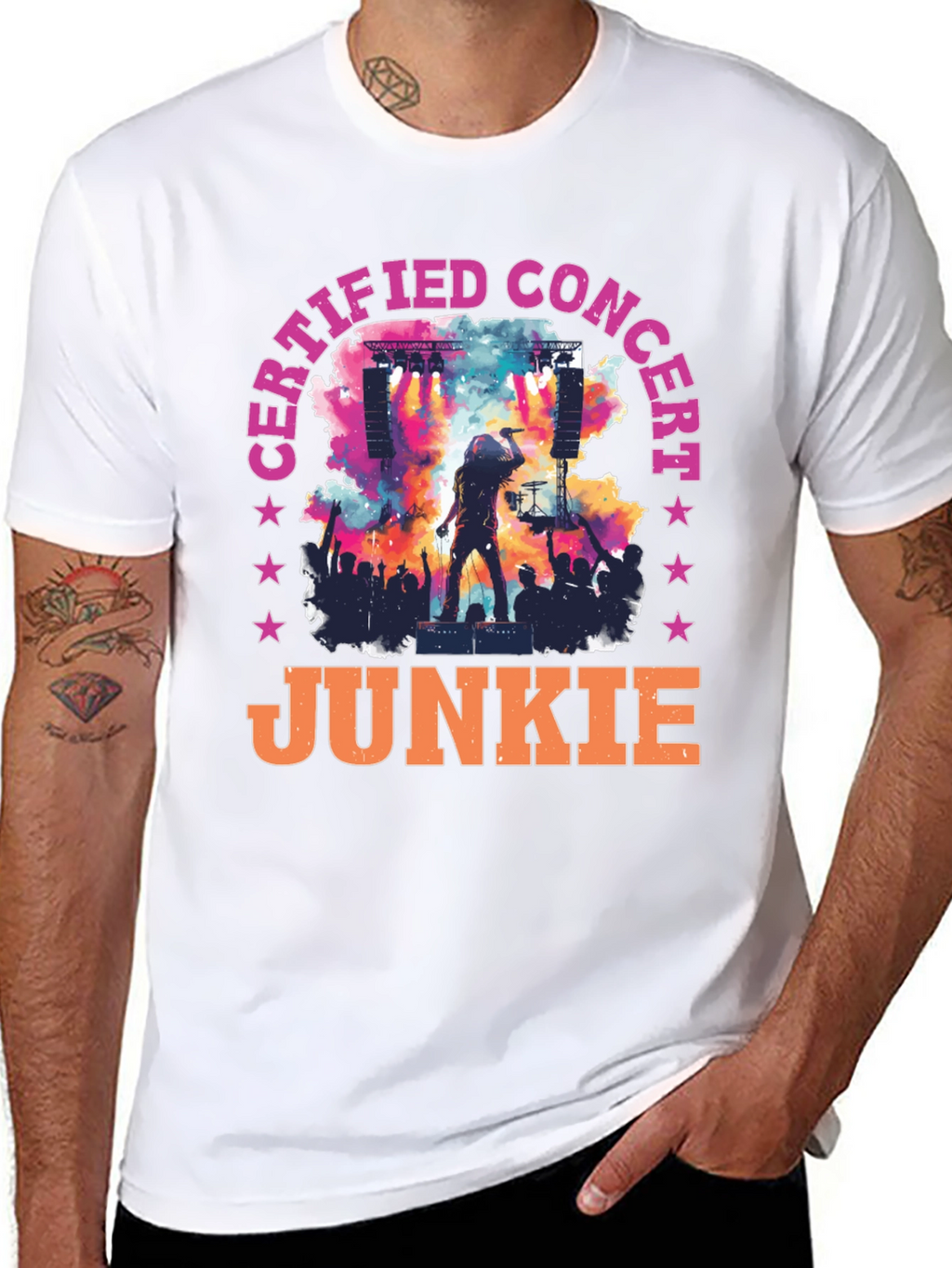 Certified Concert Junkie Graphic Tee