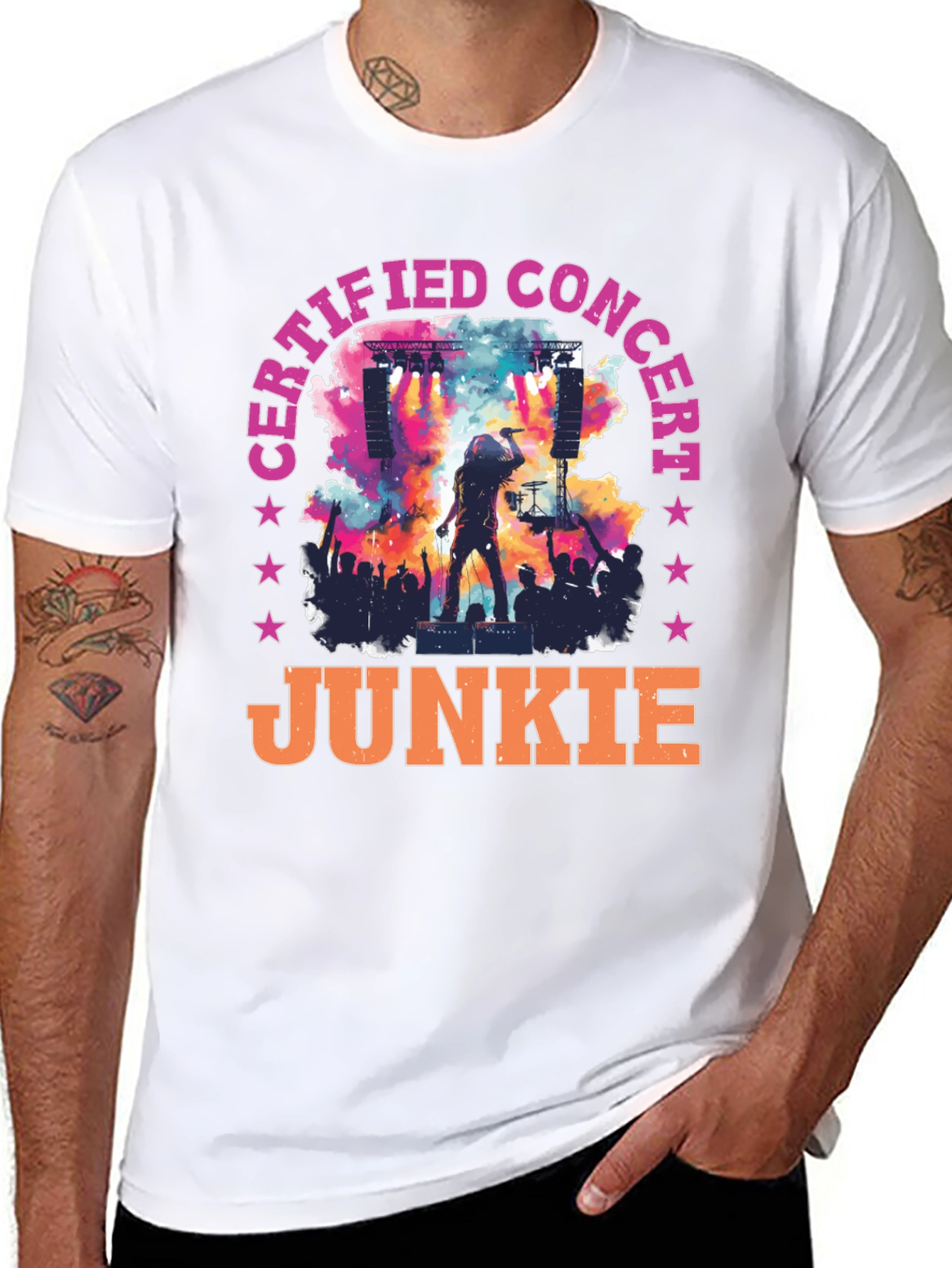Certified Concert Junkie Graphic Tee