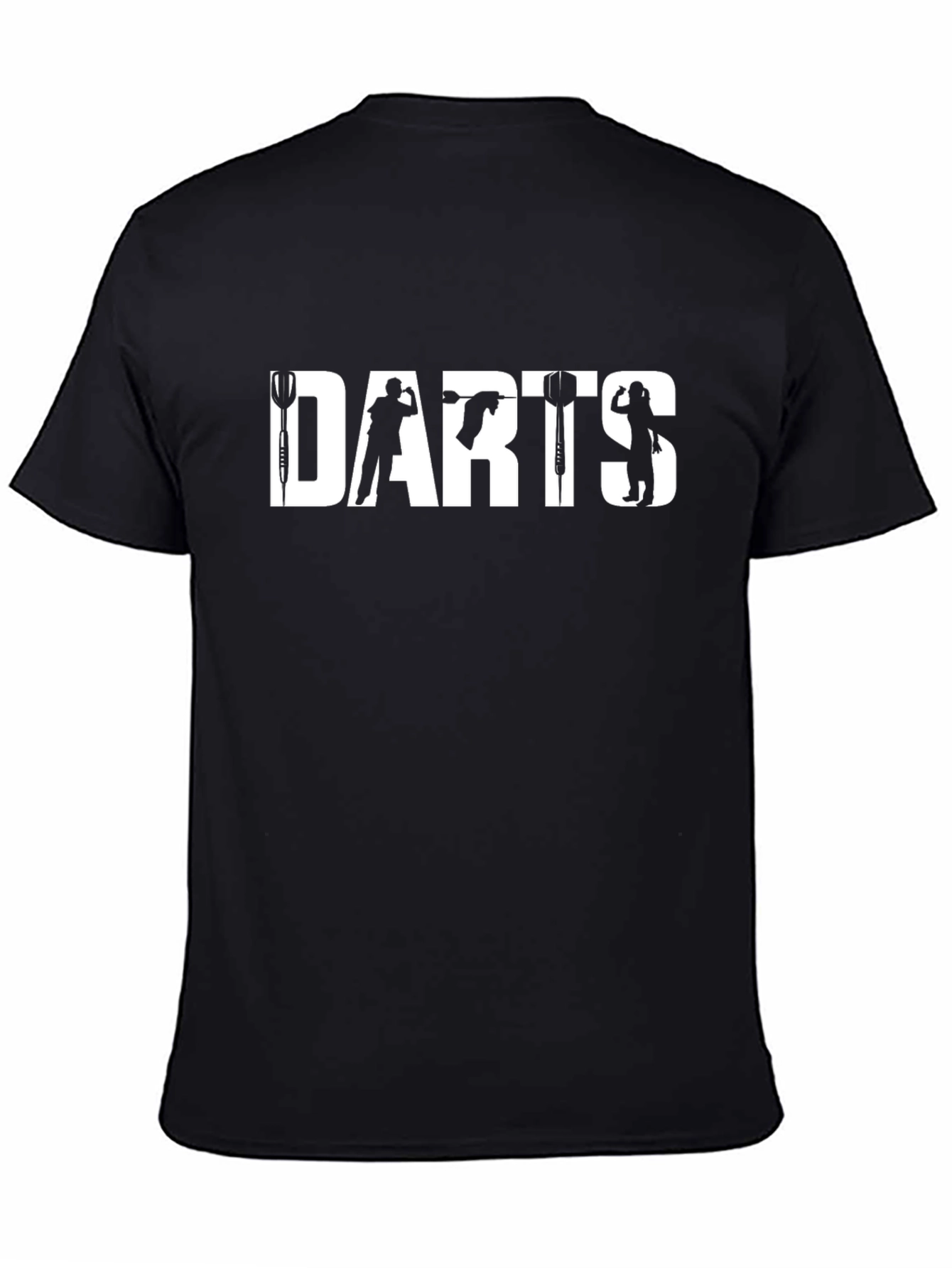 Darts Graphic Tee - Black Cotton