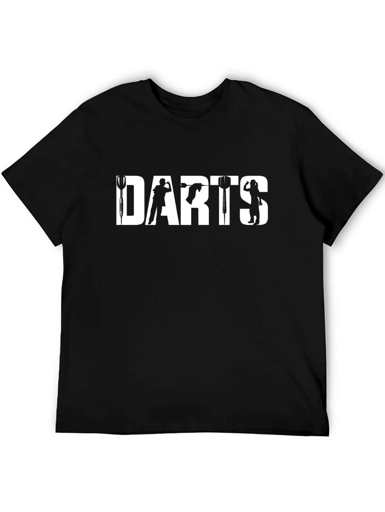 Darts Graphic Tee - Black Cotton