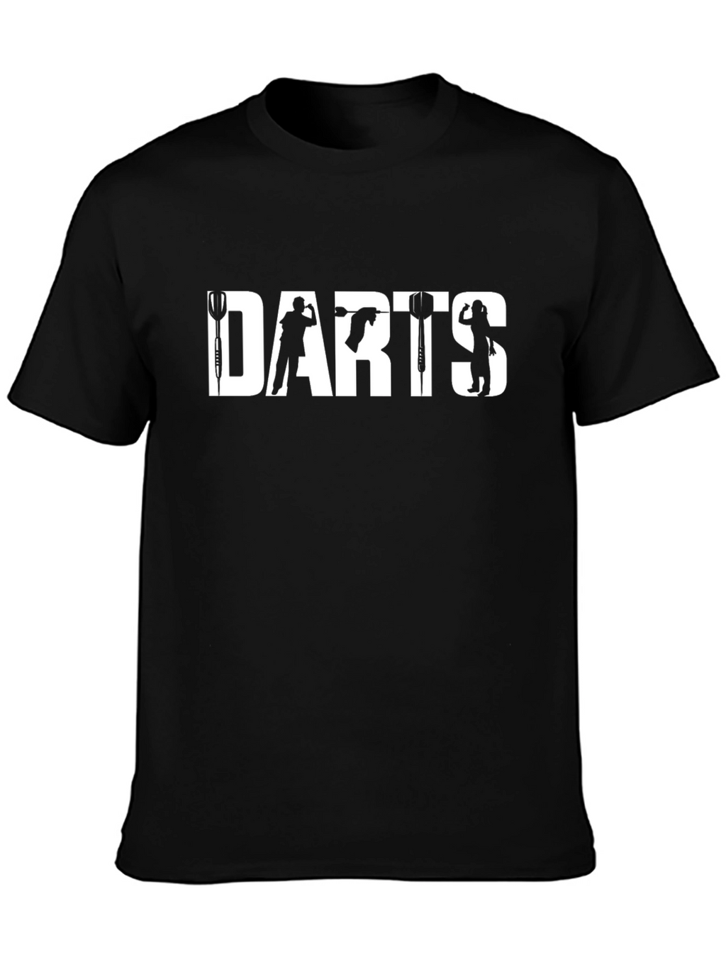 Darts Graphic Tee - Black Cotton
